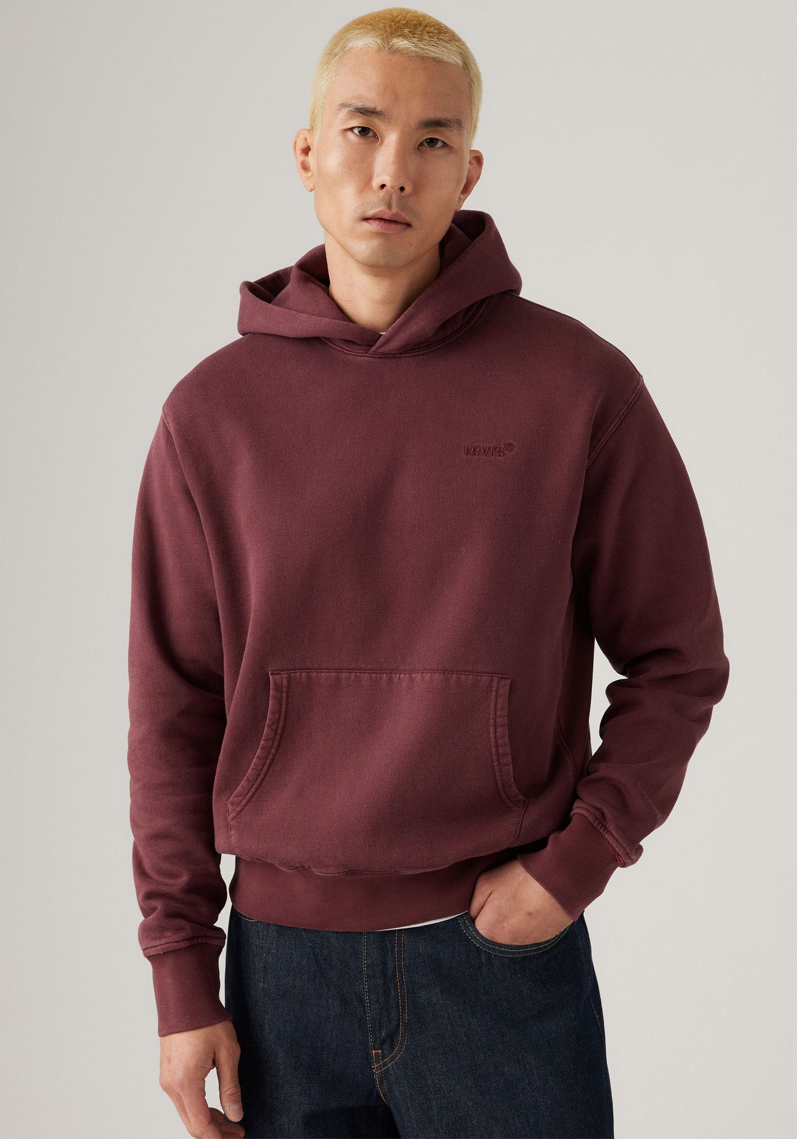 Levi's® Hoodie »THE AUTHENTIC HOODIE«, mit kleiner Ton-in-Ton Logostickerei auf der Brust