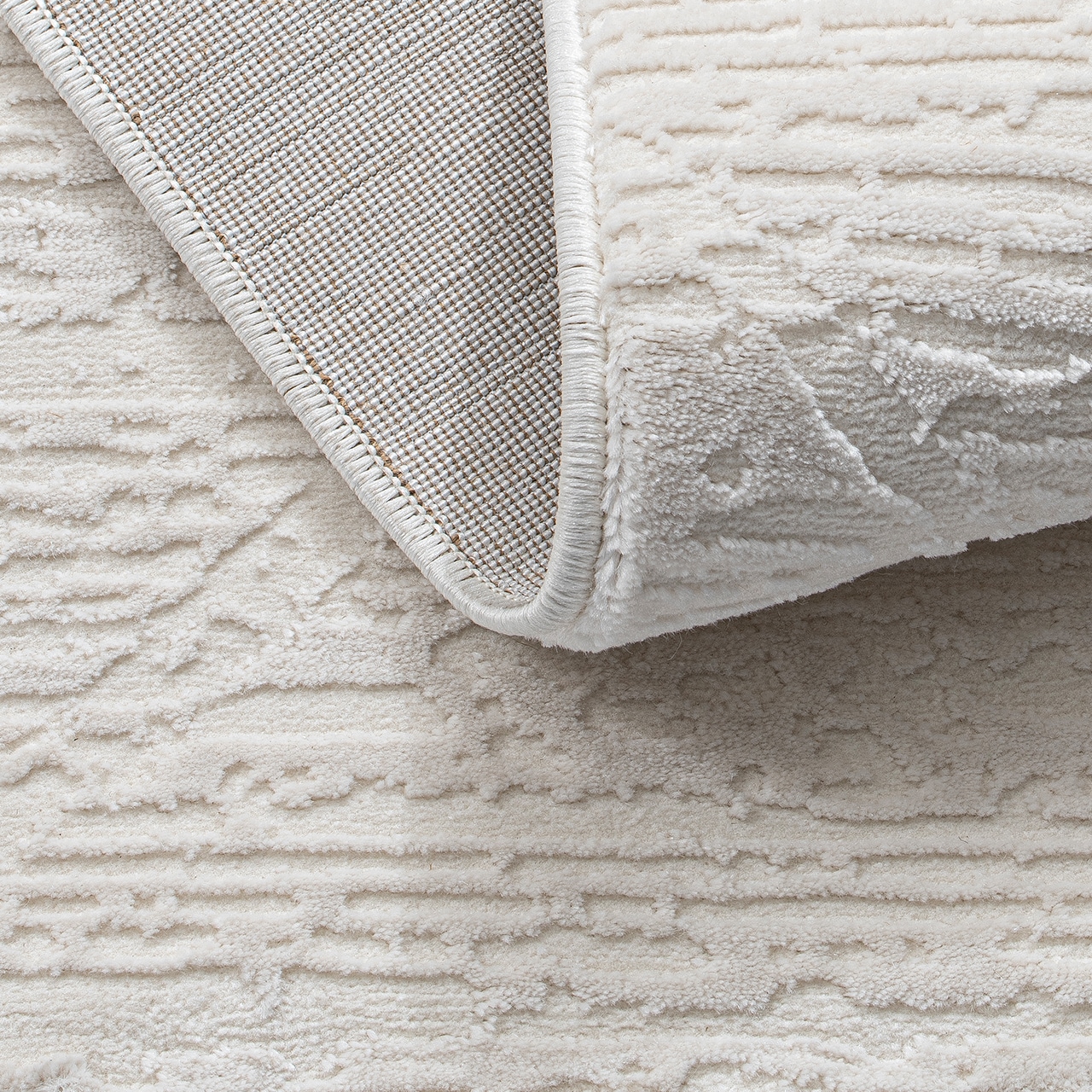 Sehrazat Teppich »Moda 1200 , auch als Läufer« rechteckig 11 mm Höhe Kurzflor, grafisches Hoch Tief  Muster, Wohnzimmer