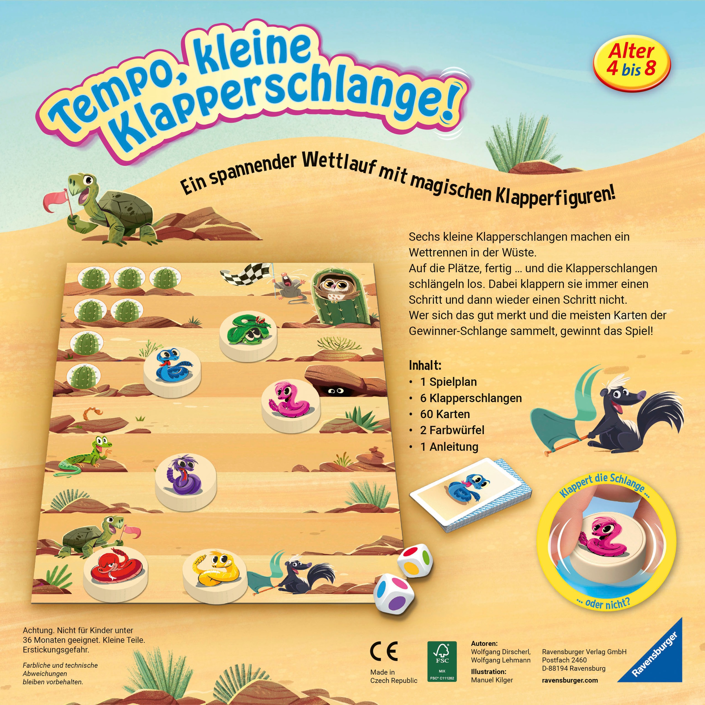Ravensburger Spiel »Tempo, kleine Klapperschlange!«, Made in Europe