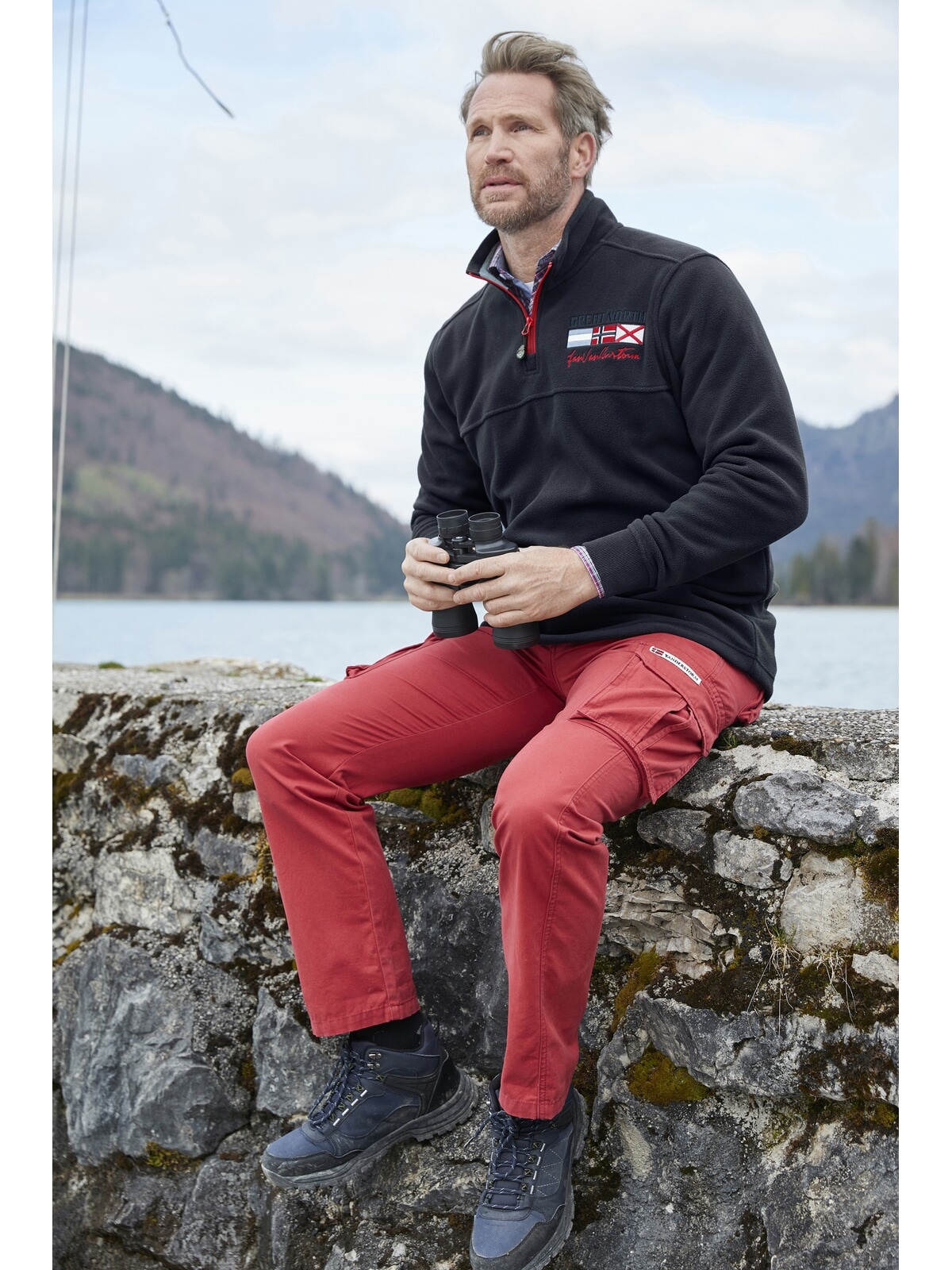 Jan Vanderstorm Fleecepullover »Fleece-Sweatshirt SIETSE«