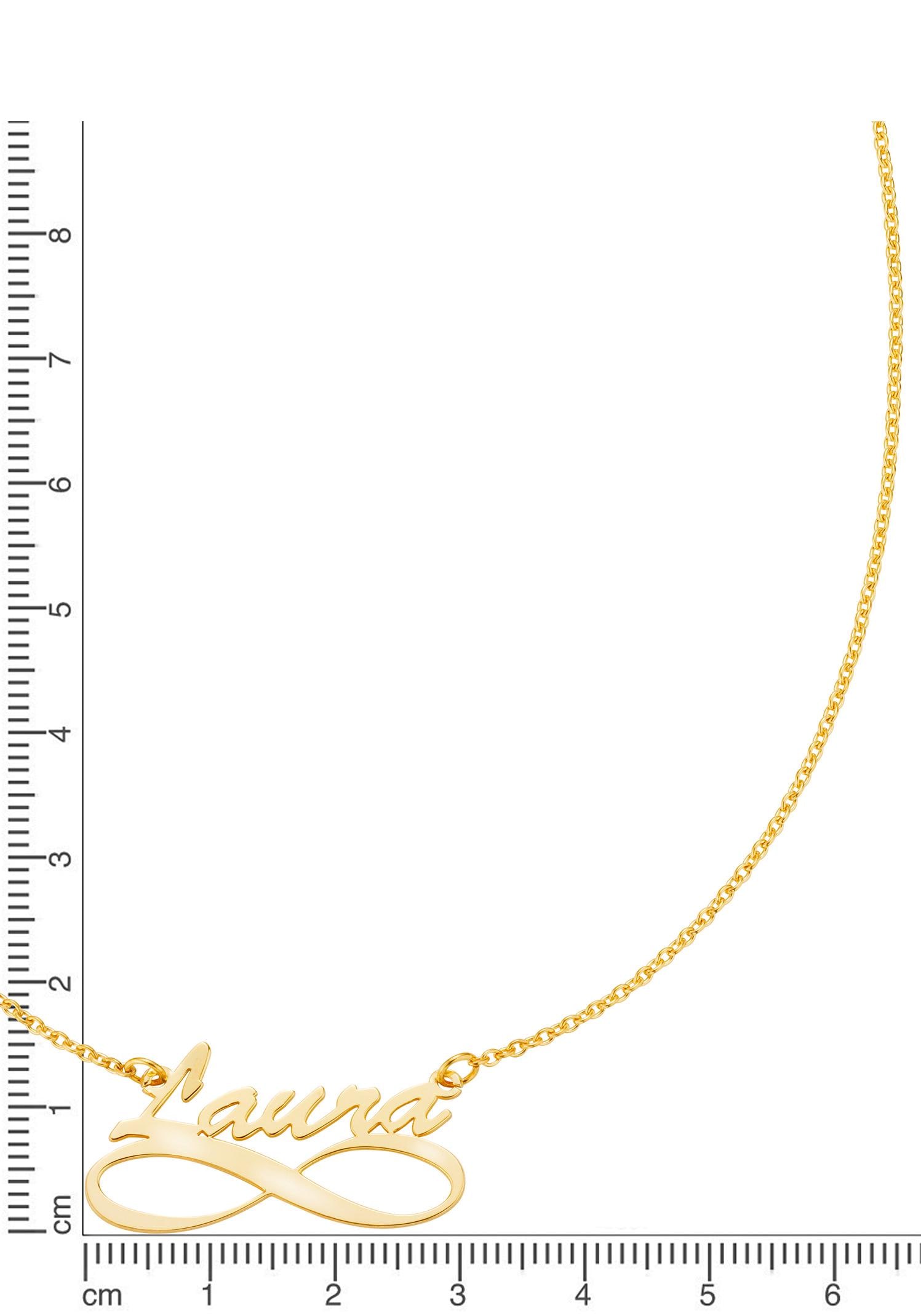 Firetti Namenskette Geburtstag deinem per Mail, 925 Halskette Silber OTTO mit Namen«, Valentinstag Anlass kaufen »Schmuck Geschenk GRAVURwunsch bei Weihnachten