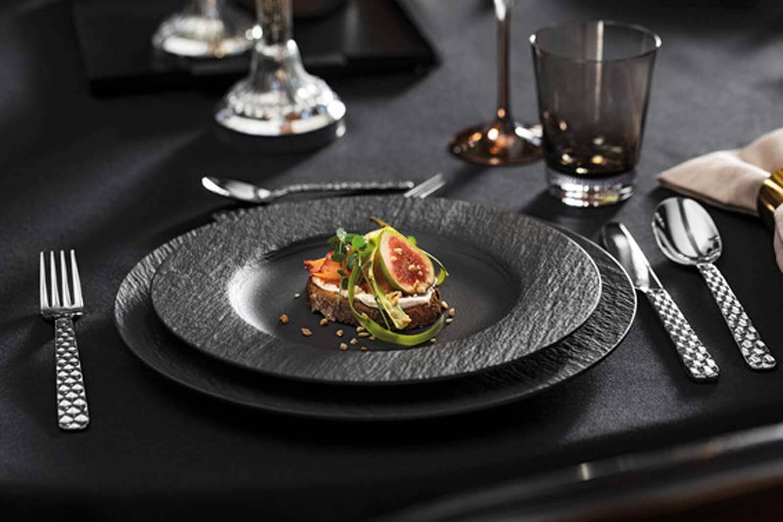 Villeroy & Boch Pastateller »Pastateller Manufacture Rock ø 28.0 cm 6er Set schwarz«