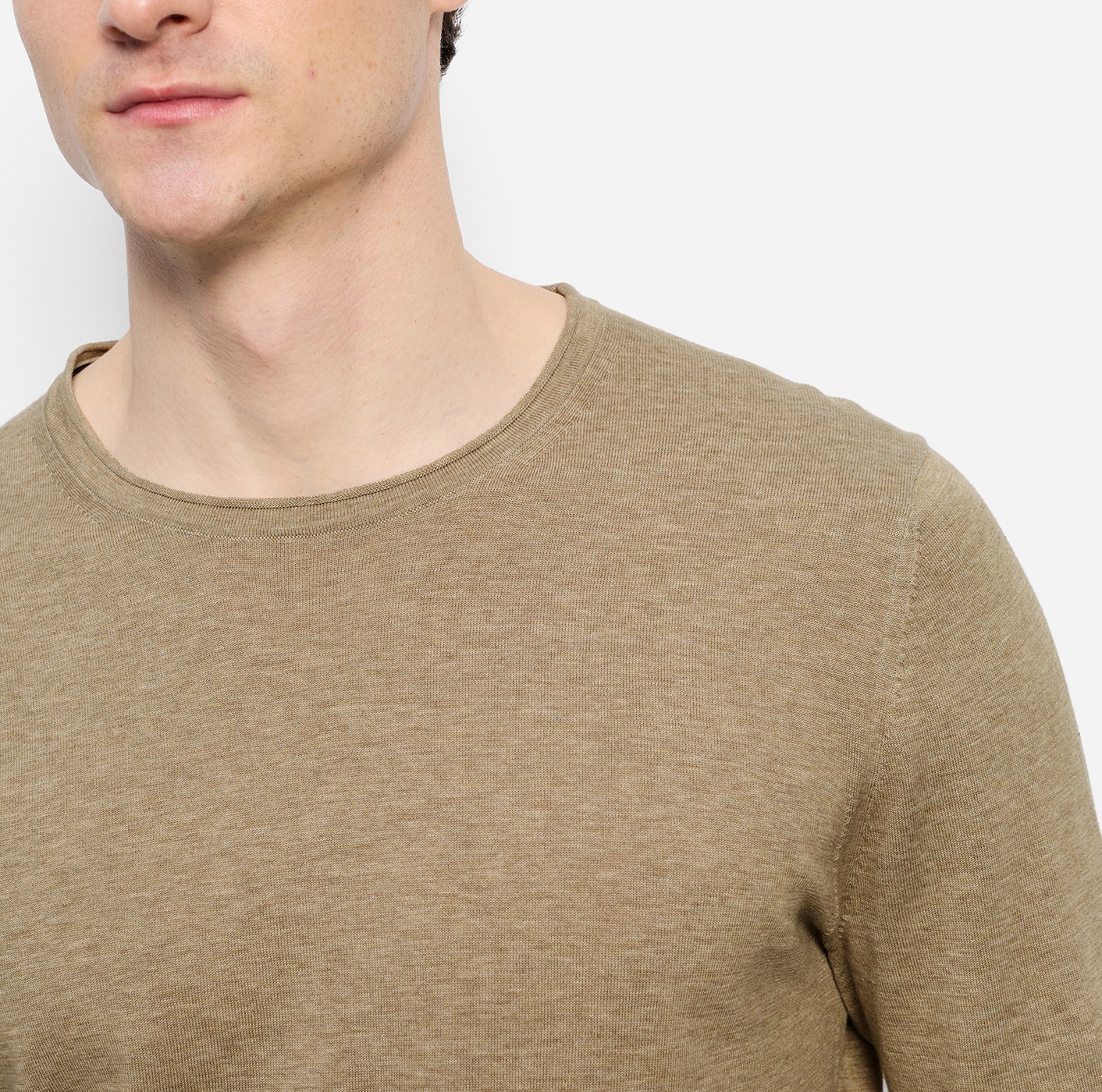 OLYMP Rundhalspullover »OLYMP Strick Casual« Crew Neck