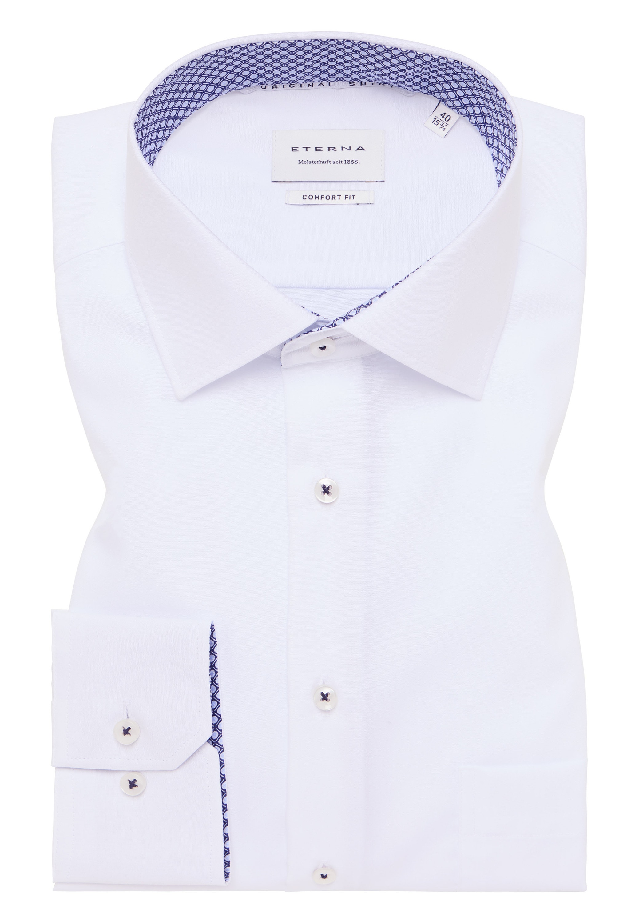 Eterna Langarmhemd »COMFORT FIT«, NON IRON (bügelfrei)