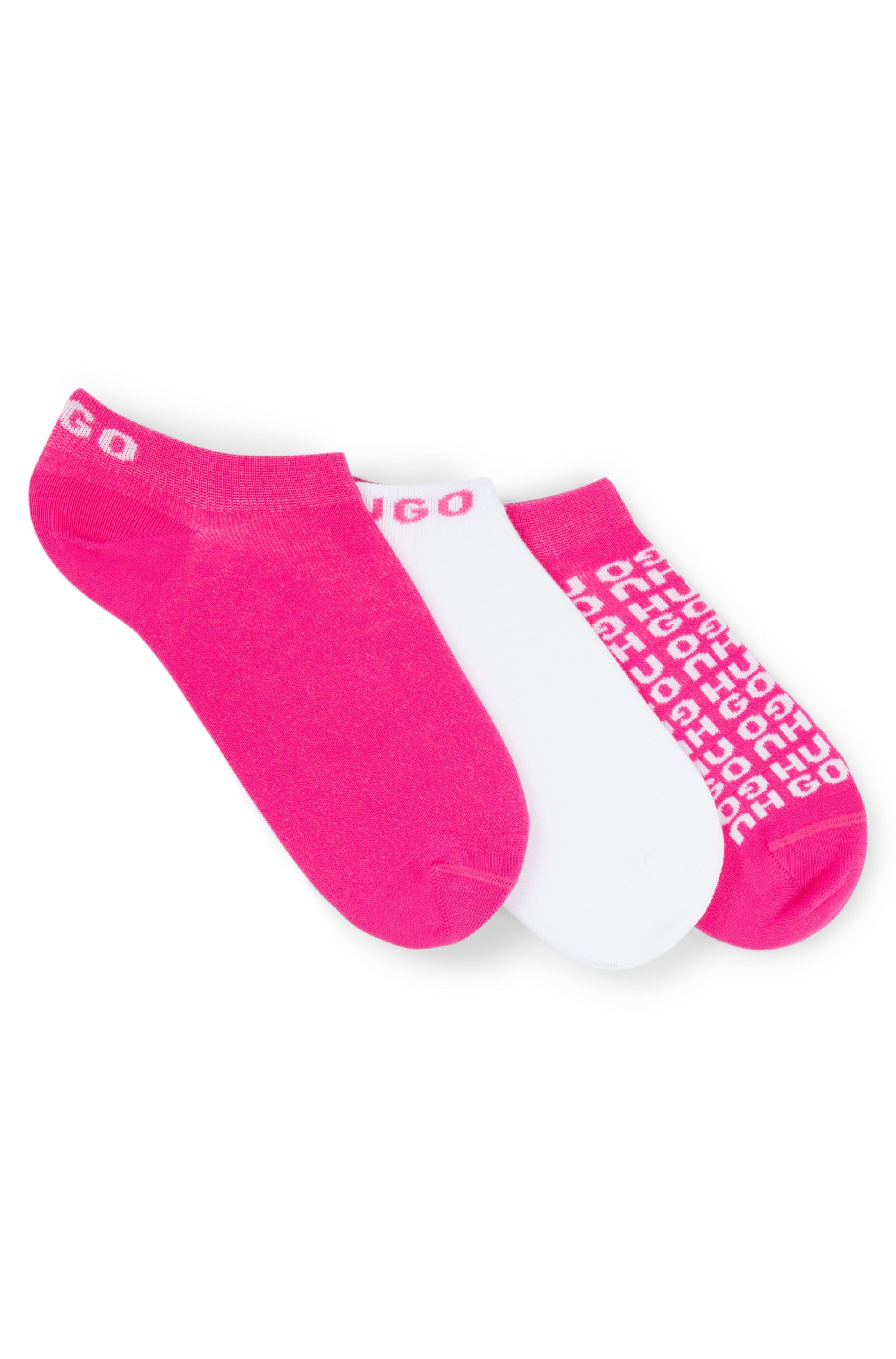 HUGO Underwear Socken »3P AS AO LOGO CC«, (Packung, 3 Paar, 3er Pack), mit kontrastfarbenen Logoschriftzug