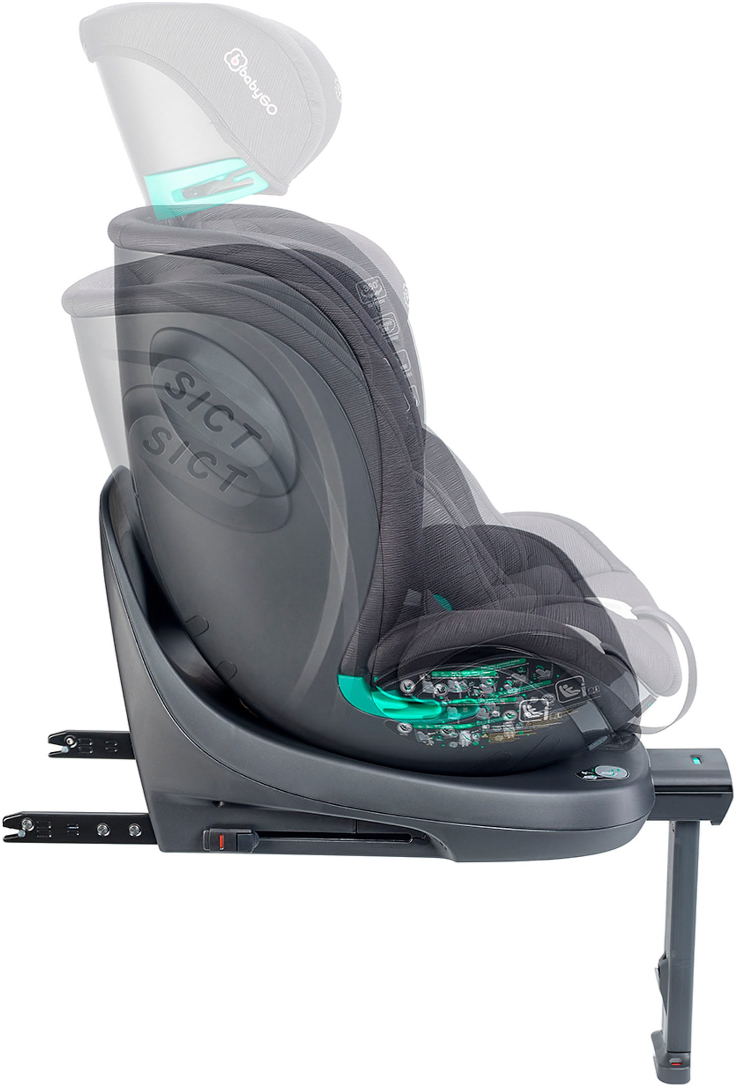 BabyGo Autokindersitz »Prime 360 Rotation I size«, (1 tlg.), für Gruppe von 40 - 150 cm