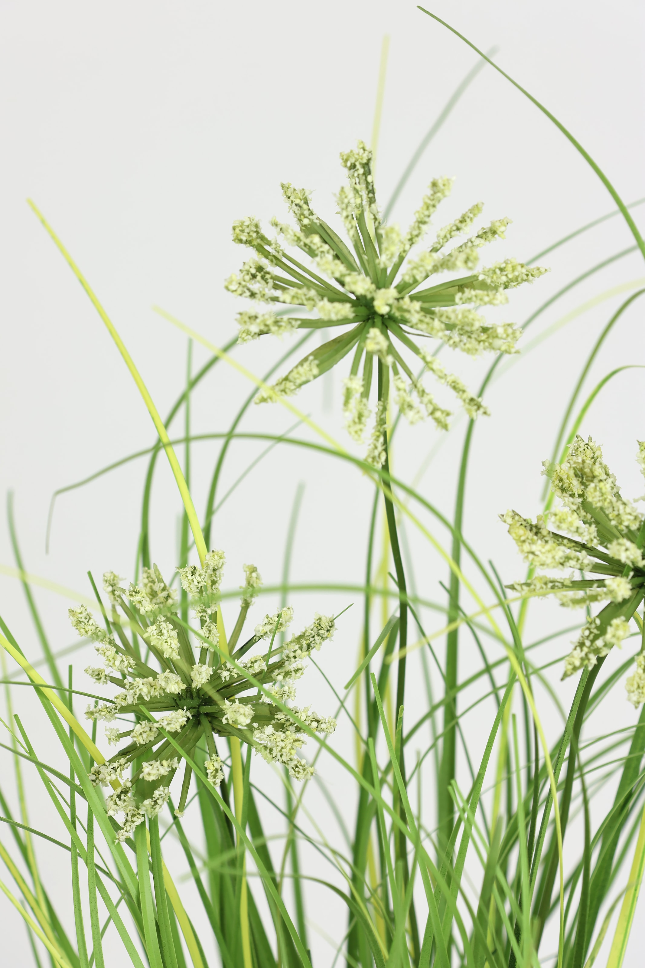 I.GE.A. Kunstpflanze »Grasbusch im Topf« 2er Set Gräser Kunstgras Dekogras Grünpflanze Pflanze Kunstblume