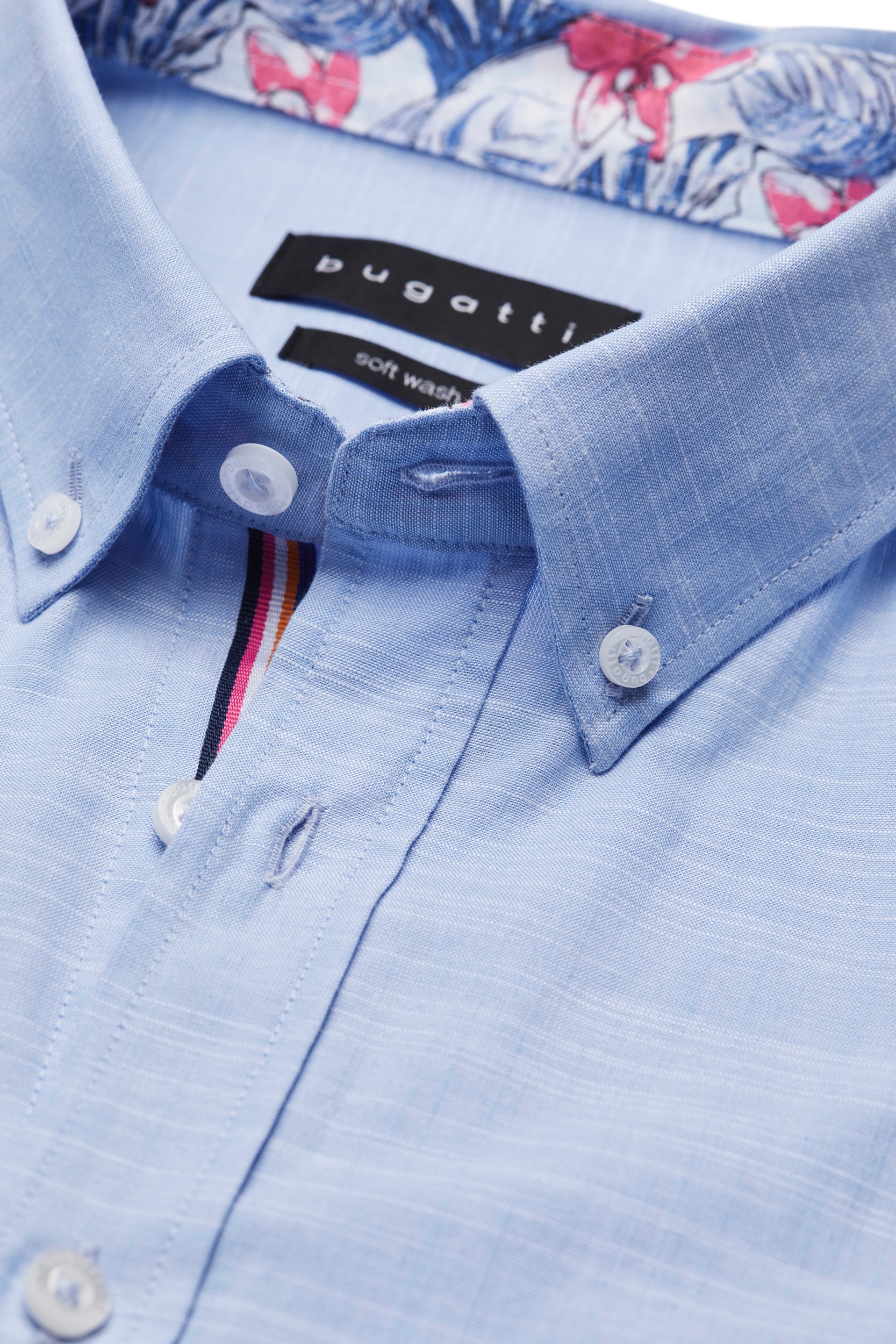 bugatti Kurzarmhemd, mit Button-Down-Kragen