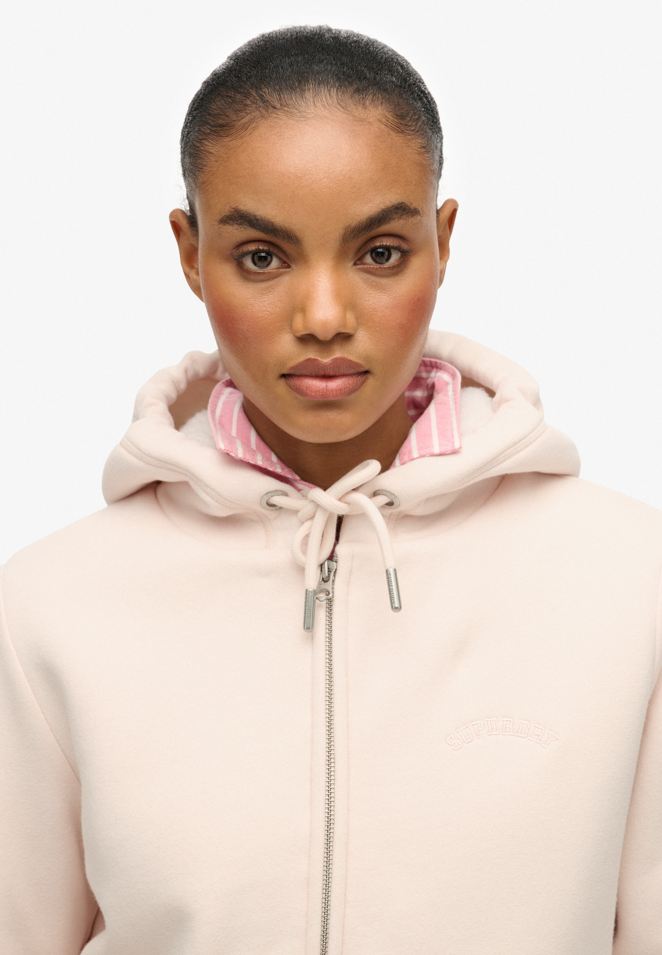 Superdry Kapuzensweatjacke »BORG LINED ZIPHOOD«