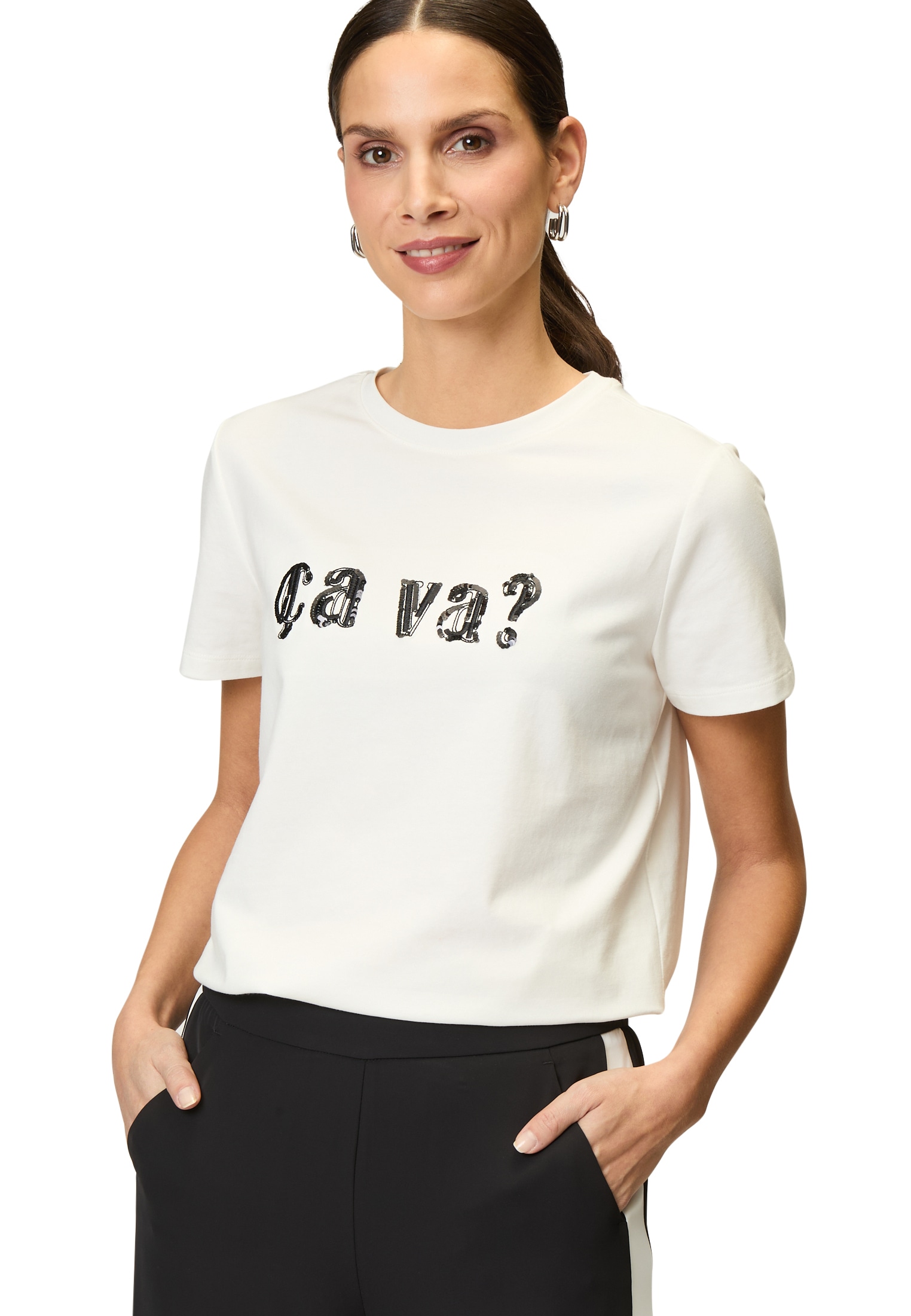 Zero T-Shirt »Shirt mit Aufdruck«