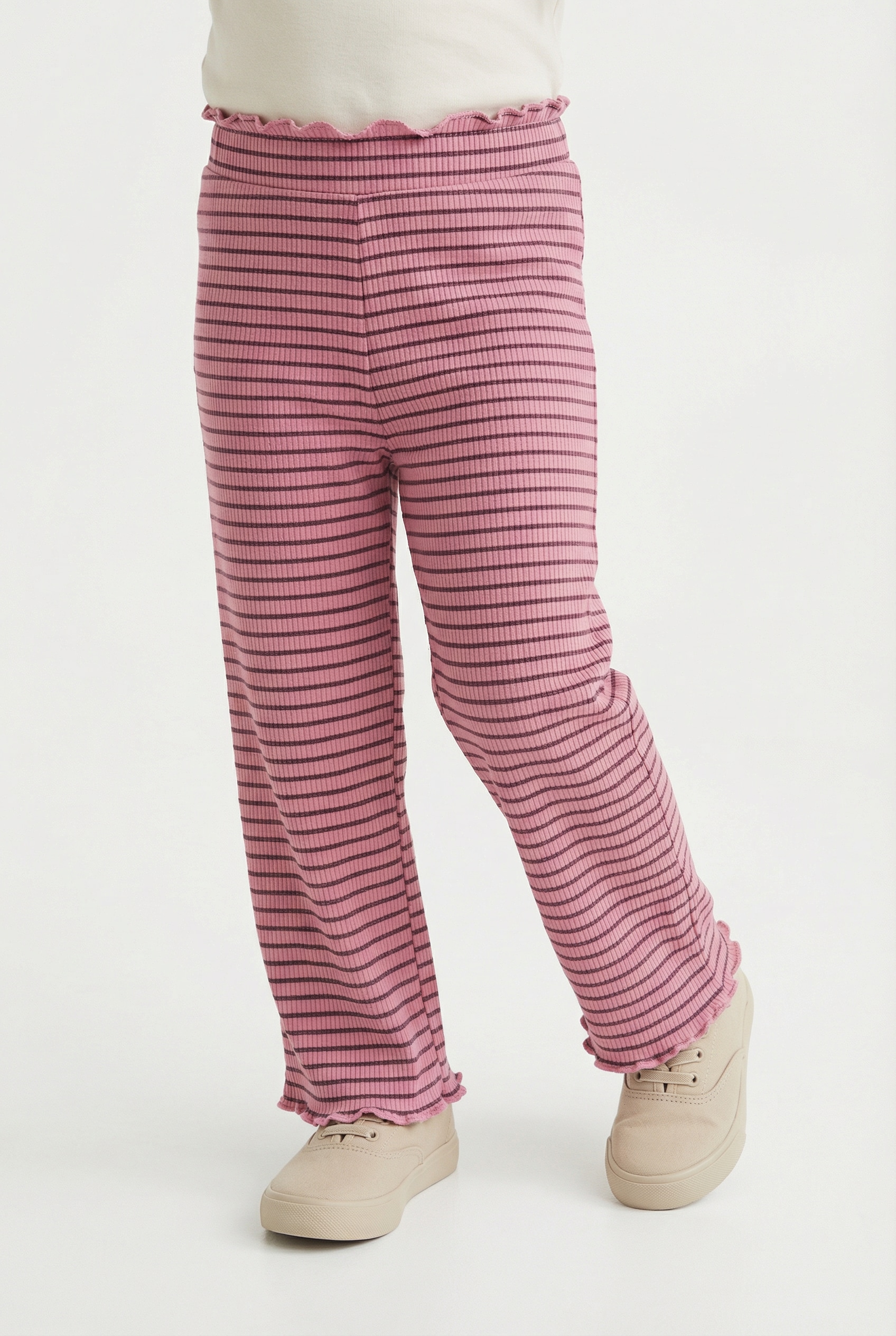 KIDS ONLY Jerseyhose »KMGMAUDE LIFE STRIPE WIDE PANT JRS NOOS«