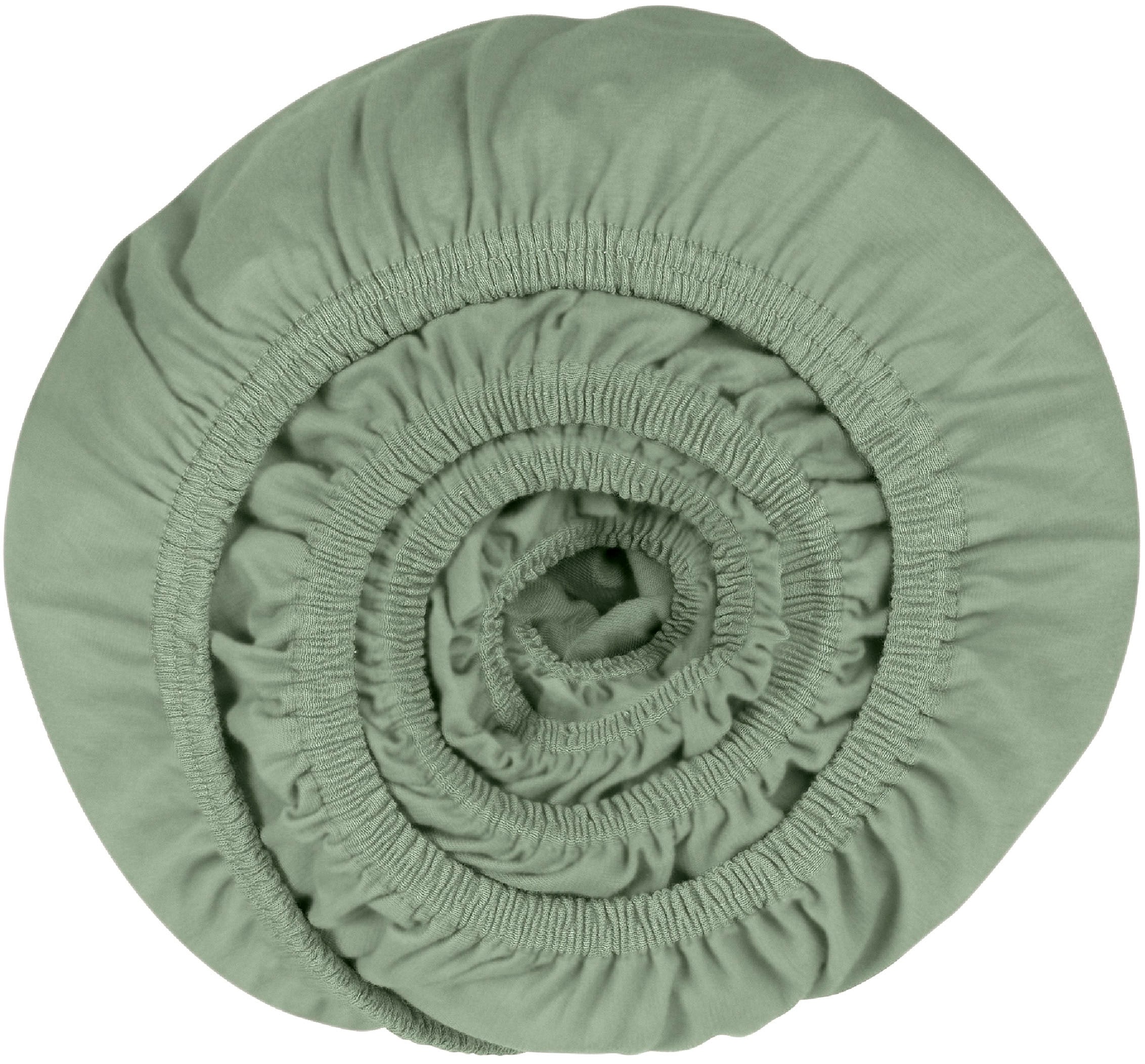 Schiesser Spannbettlaken »Jessi aus 100% Baumwolle« für Matratzen bis zu 22 cm Höhe, MADE IN GREEN by OEKO-TEX®