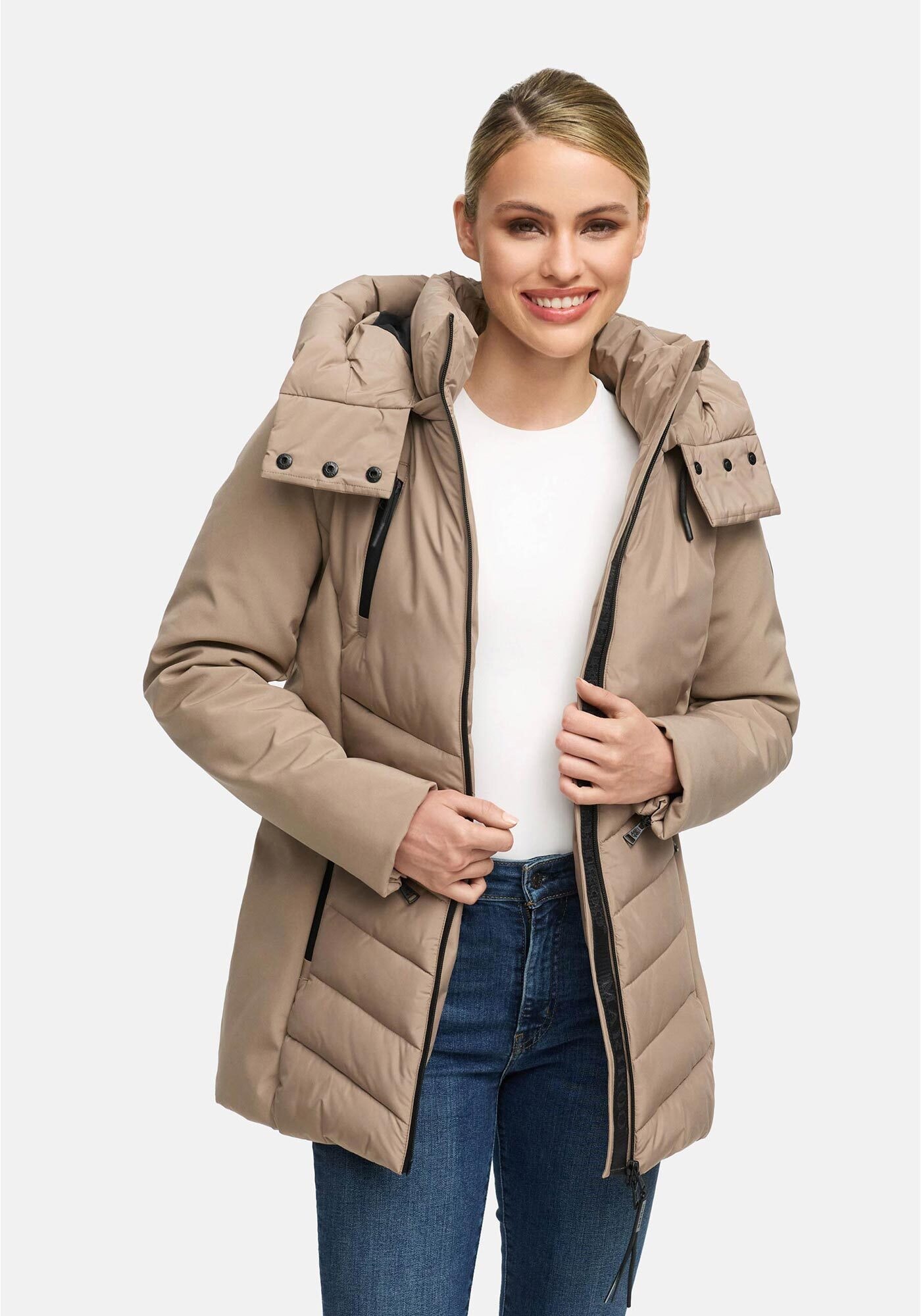 Marikoo Winterjacke »Marikoo Tivaa Damen Herbst Winter Steppjacke N103«