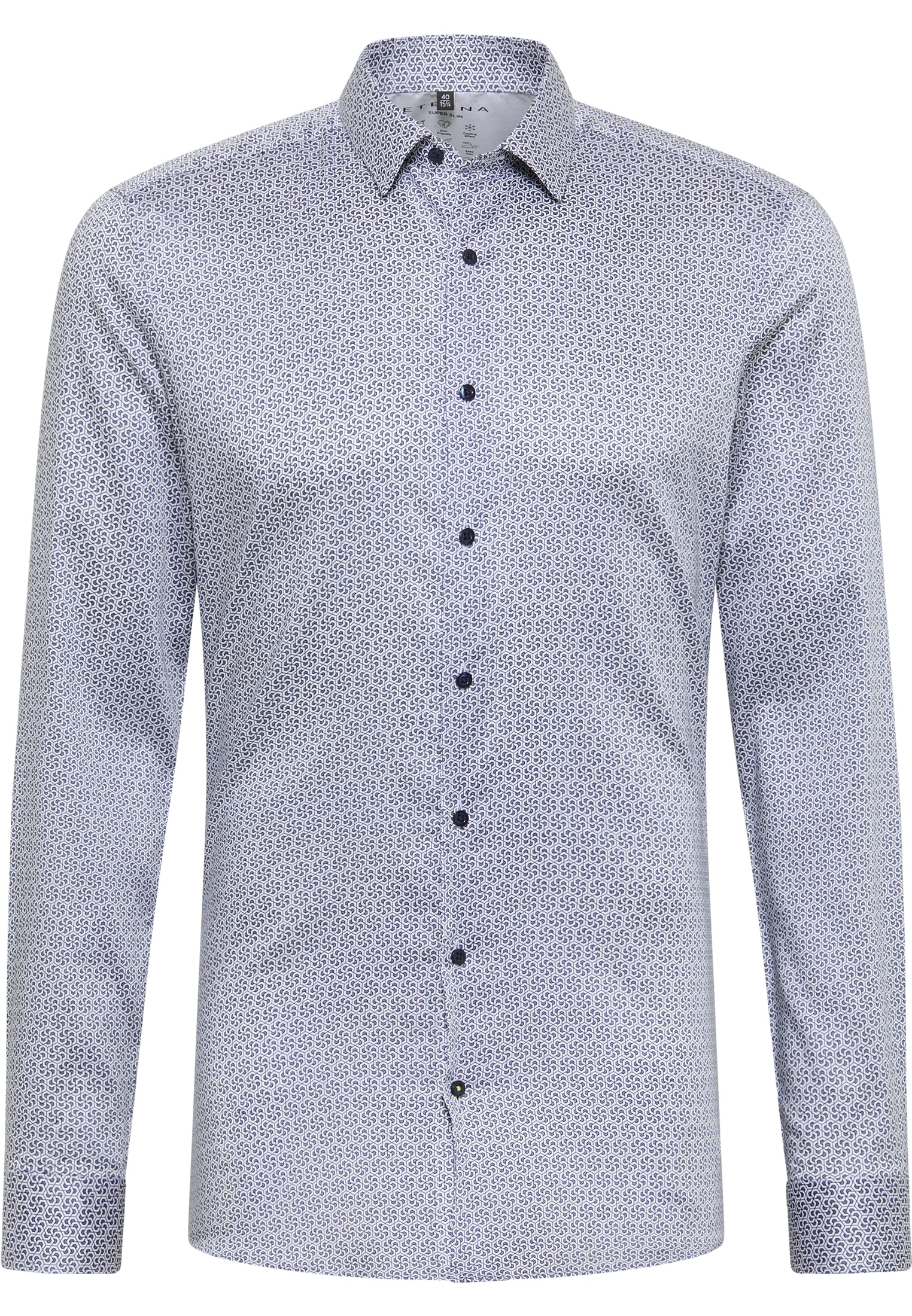 Eterna Langarmhemd »SUPER SLIM« EASY IRON (bügelleicht)