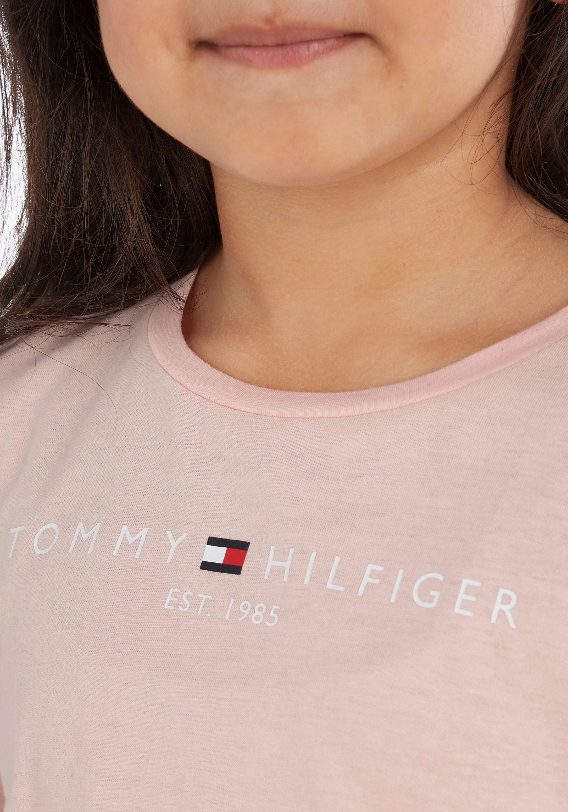 Tommy Hilfiger »ESSENTIAL TEE OTTO Logo-Schriftzug bei Hilfiger Junior Kinder Kids Tommy Langarmshirt L/S«, MiniMe,mit