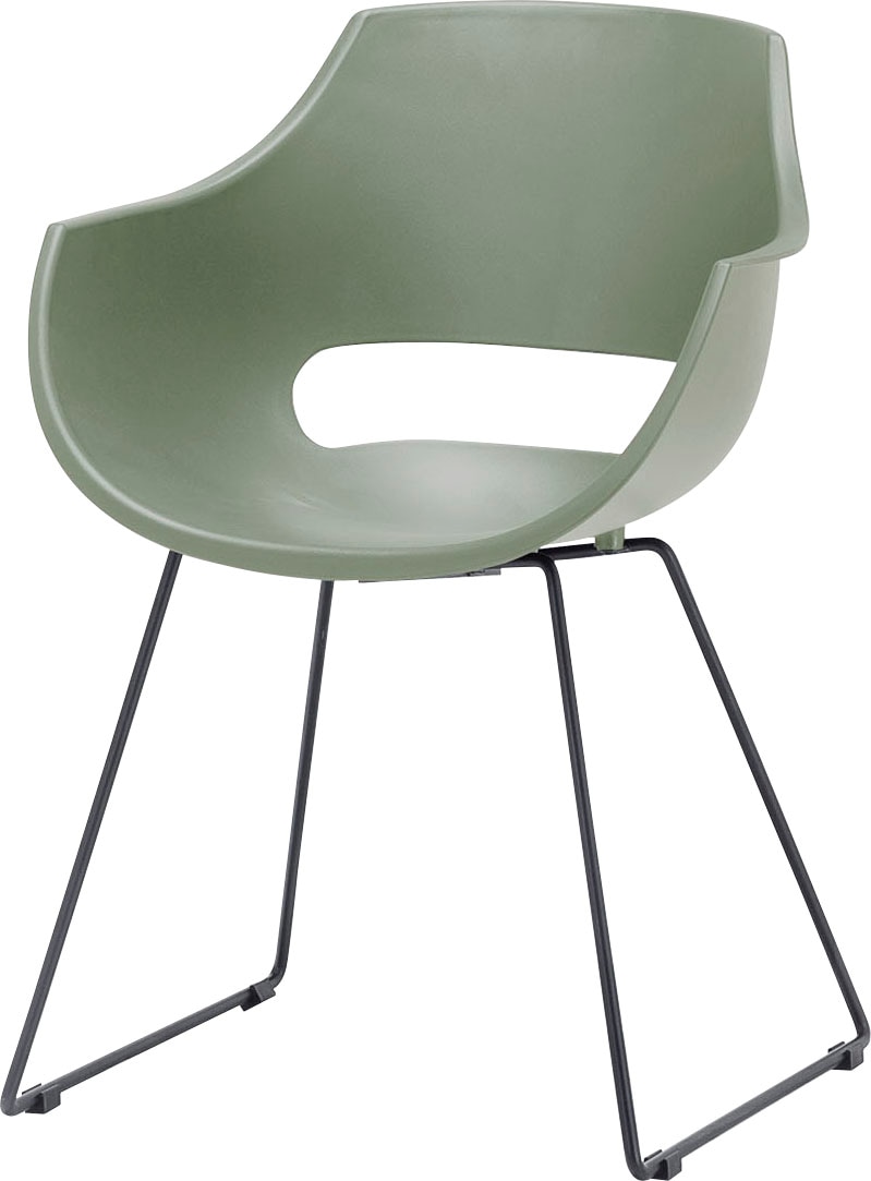 MCA furniture Schalenstuhl »Rockville«, (Set), 4 St., 4er-Set, Kufe, Kunststoff, Belastbarkeit 120 kg, Sitzhöhe ca. 46 cm
