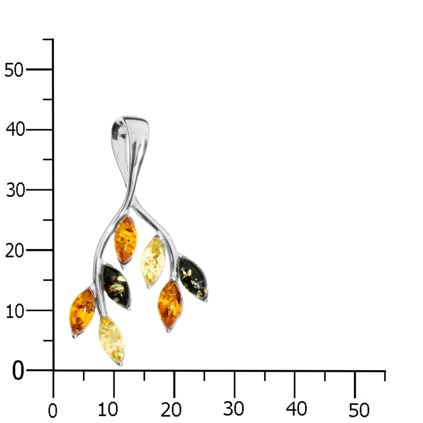 OSTSEE-SCHMUCK Kettenanhänger »- Paulin - Silber 925/000 - Bernstein«