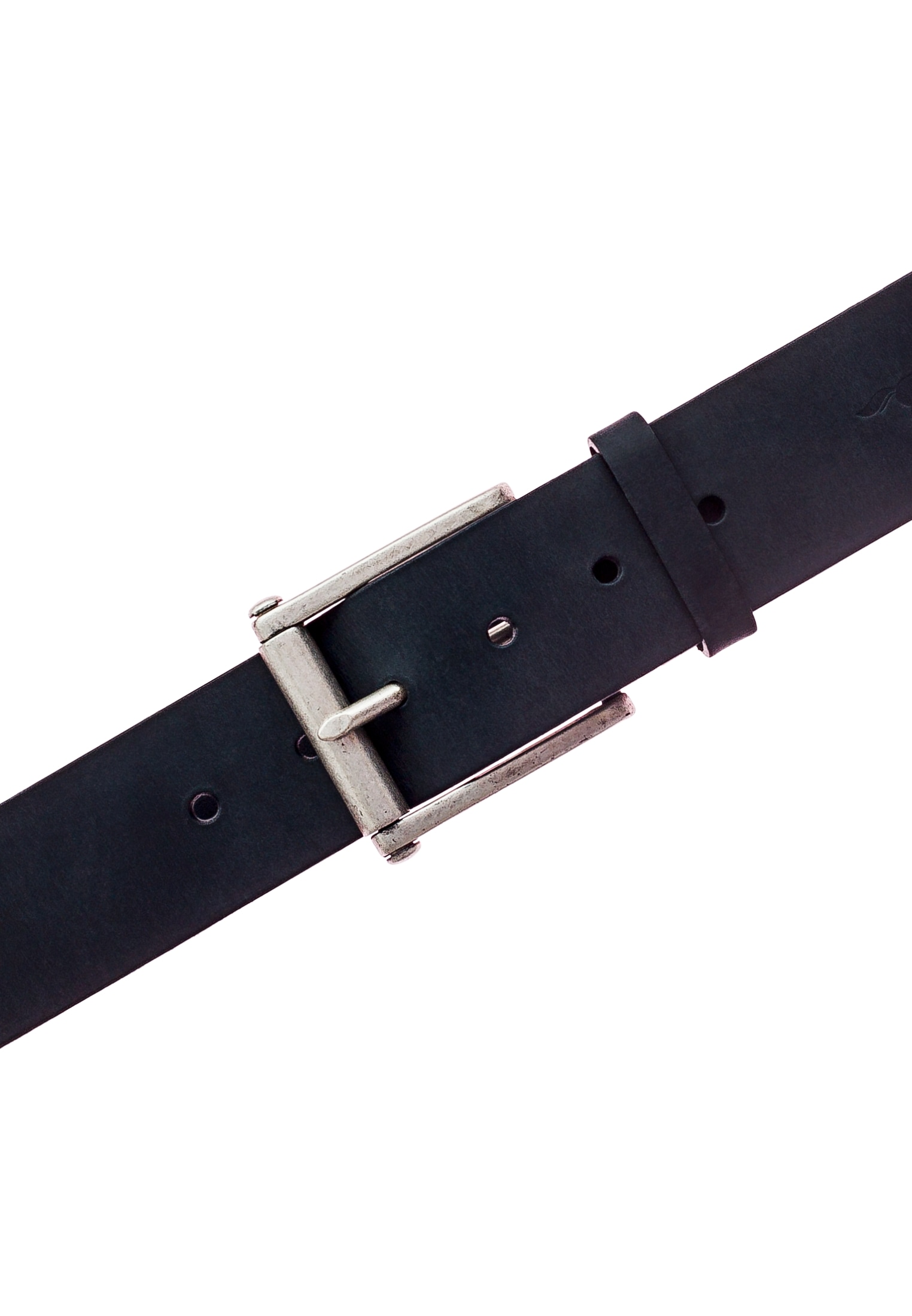 MUSTANG Ledergürtel, Leder-Gürtel mit Vintagecharakter und Roll-Schließe, 4,5 cm
