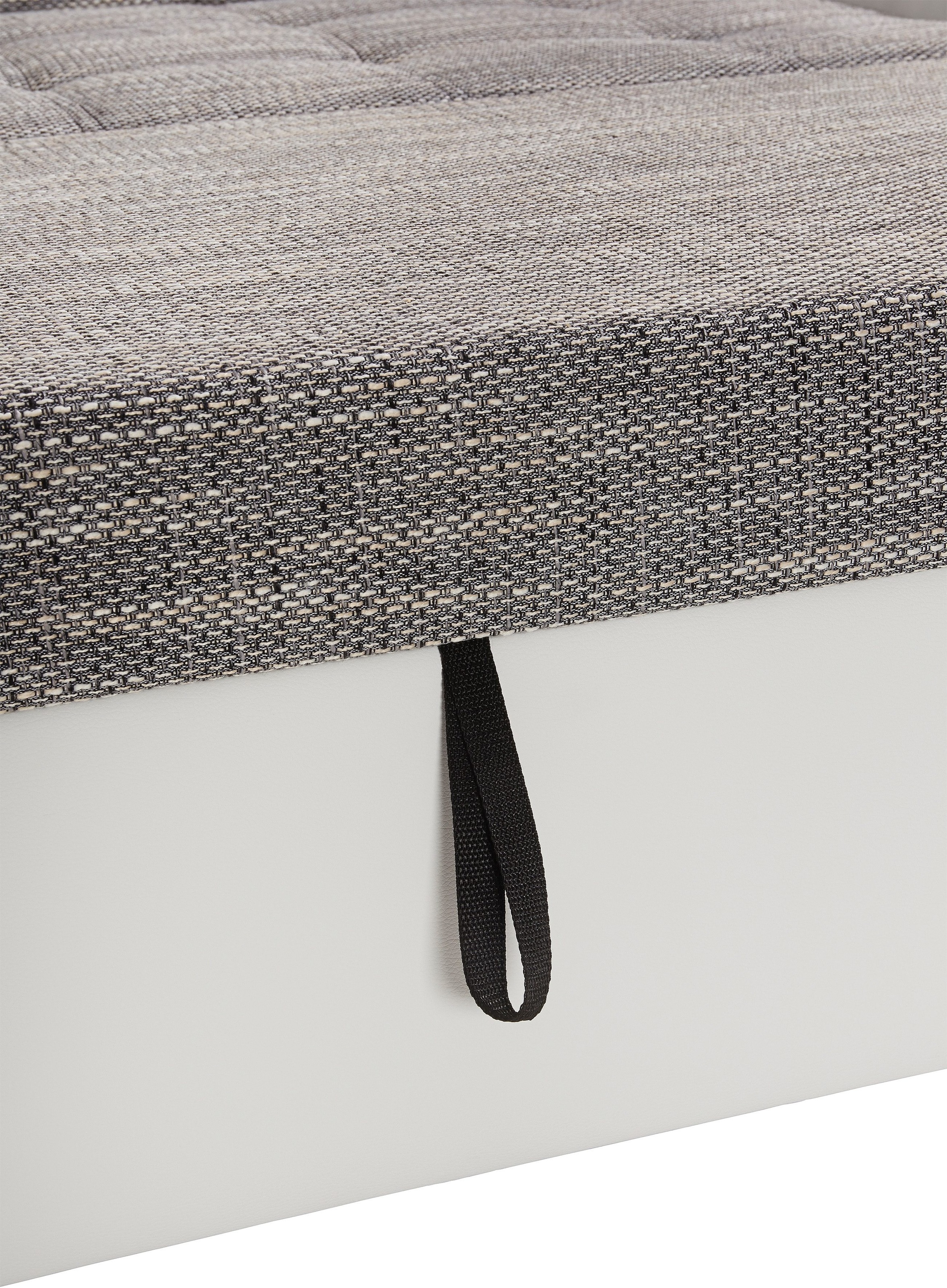 DOMO collection Ecksofa Treviso, wahlweise mit Bettfunktion, incl. Zierkissen
