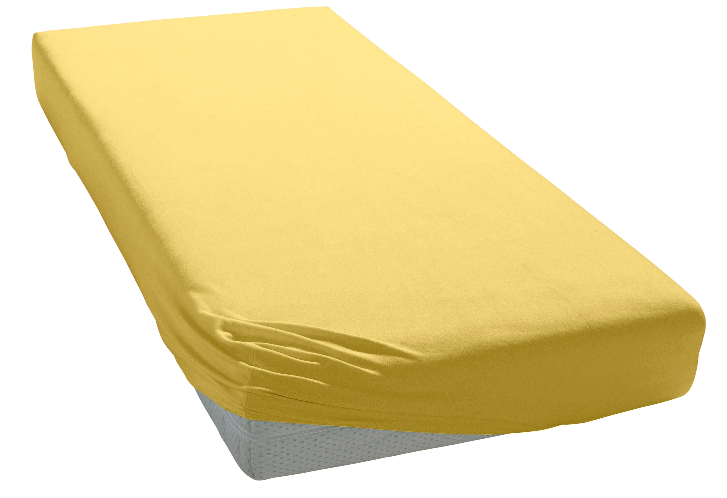 My Home Spannbettlaken »PAPRIKA« Bettlaken in gelb, Größe 180x200 28