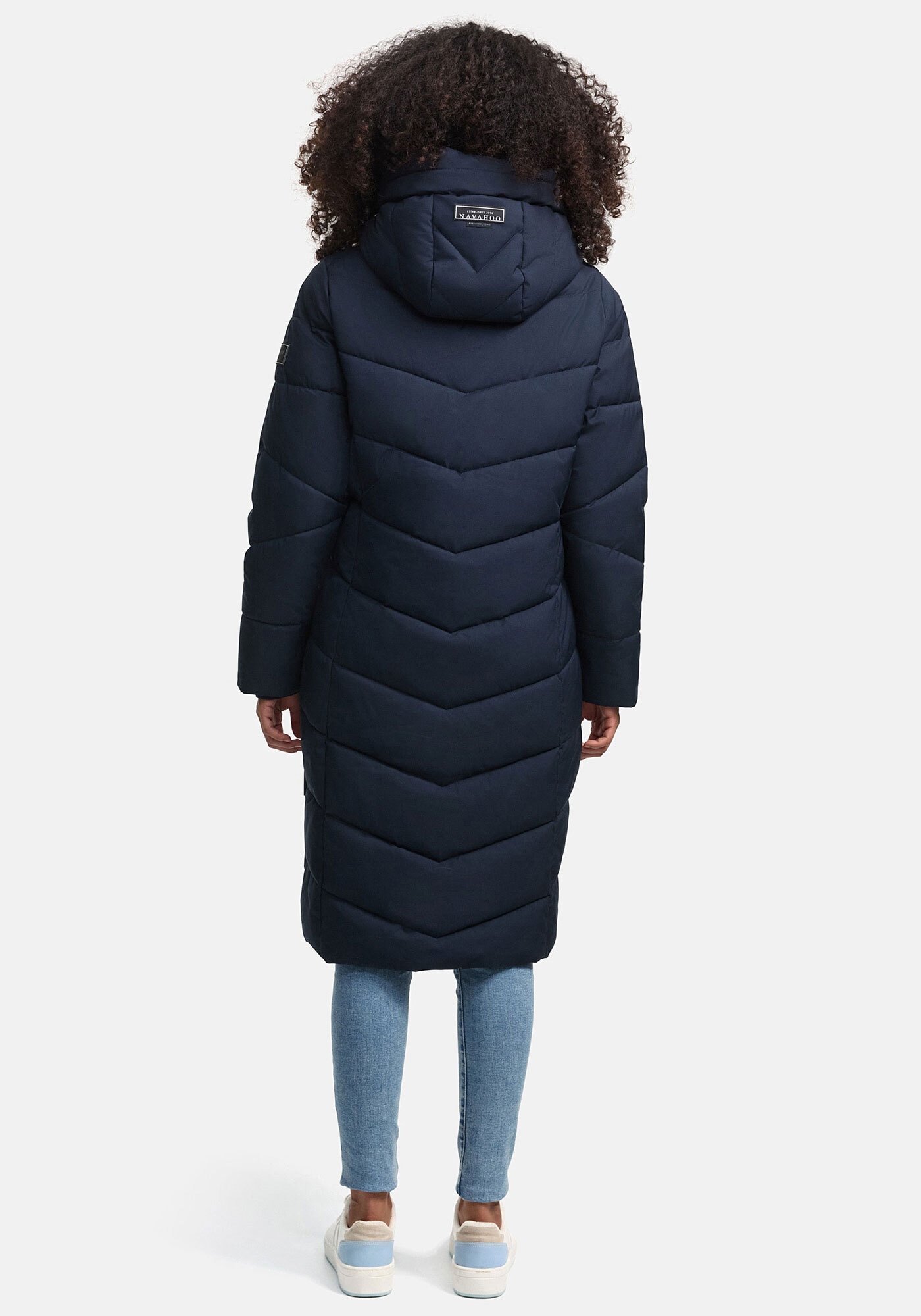 Navahoo Winterjacke »Navahoo Schmatzibaer lange Damen Winter Steppjacke N009«