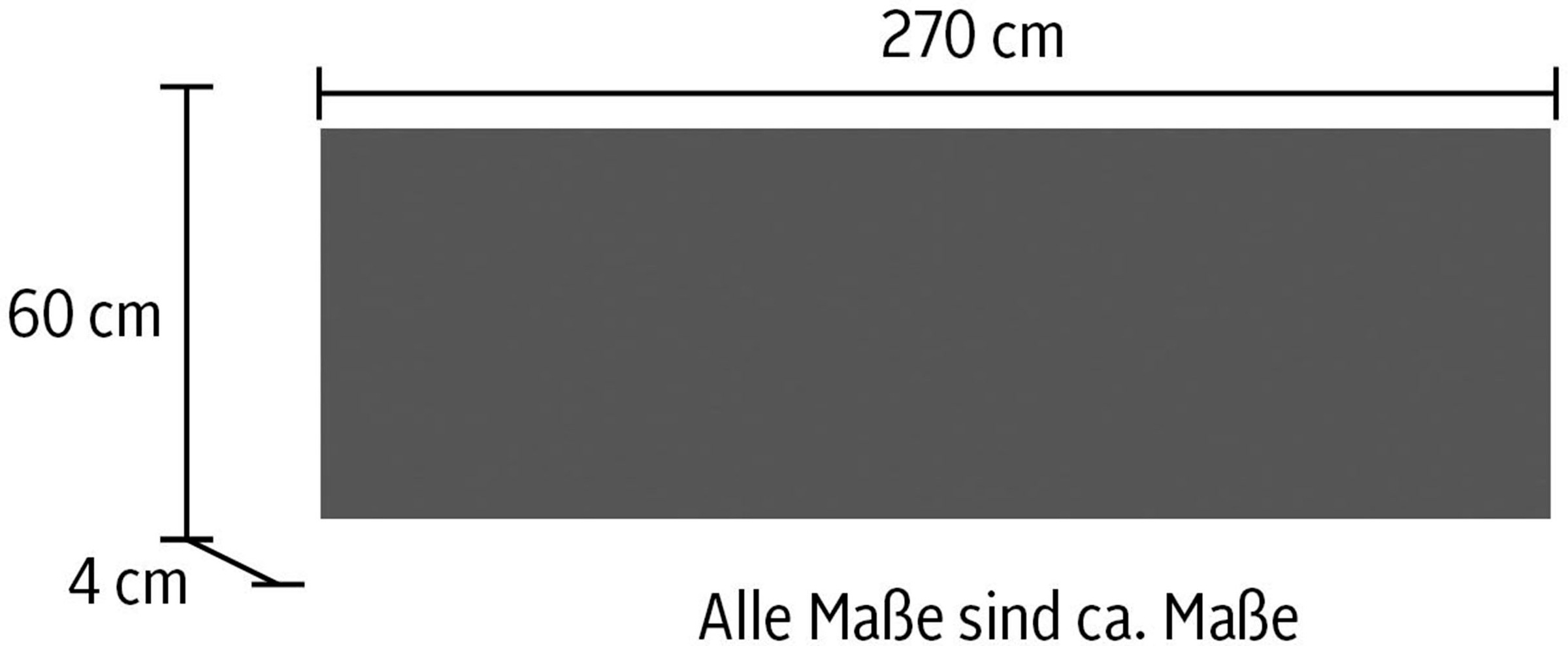 IMPULS KÜCHEN Arbeitsplatte, in vielen Breiten, 4cm stark, passend zu allen Serien