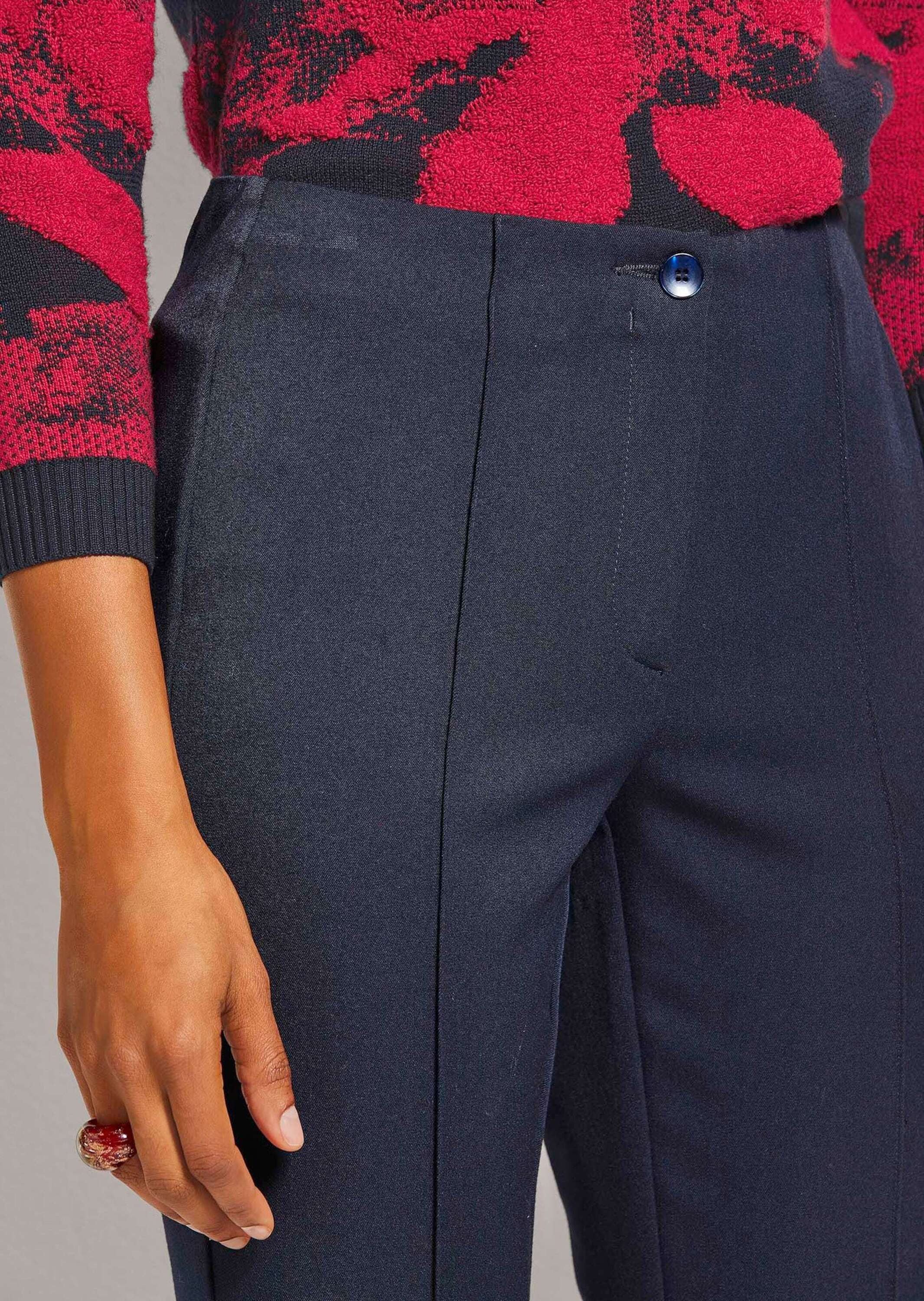 MADELEINE Stoffhose »Schlupfhose Slim Fit Stretchhose mit Biesen«