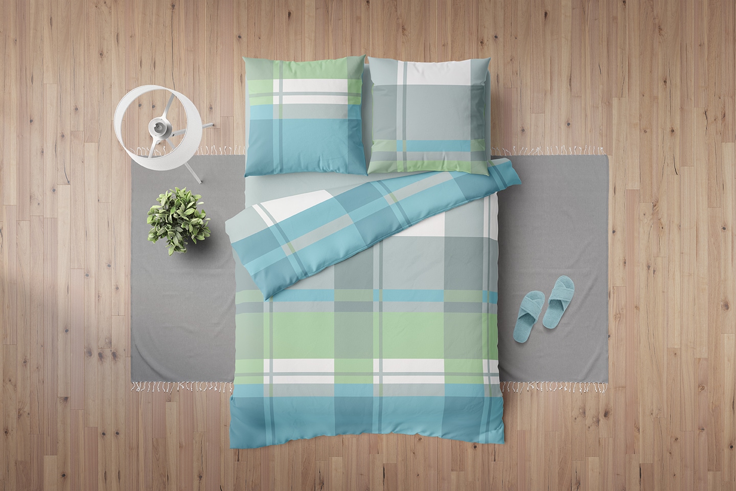 MOONLIGHT Bettwäsche »Remo, 100% Microfaser-Seersucker« 2 Stk. tlg.