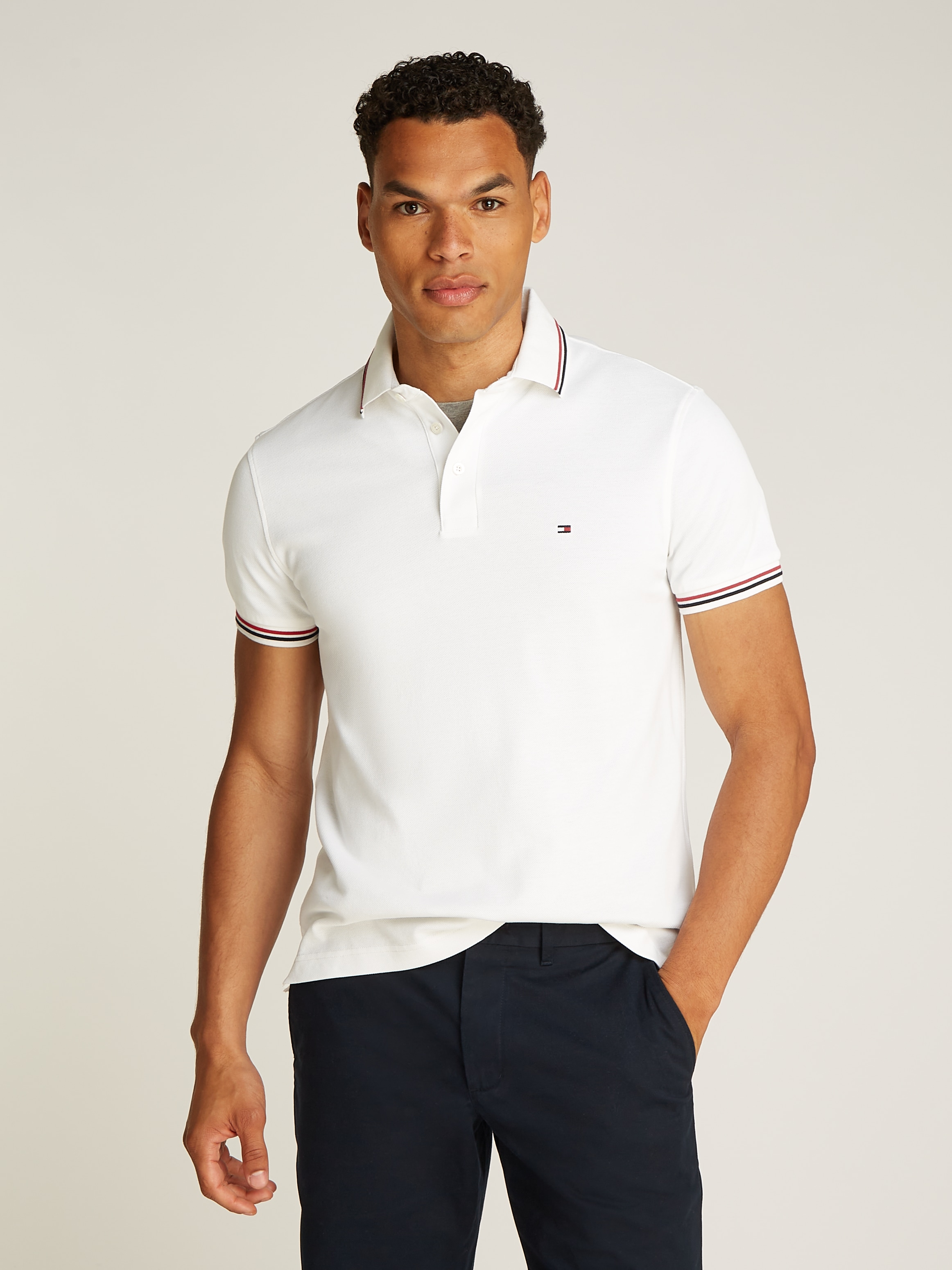 Tommy Hilfiger Poloshirt »TIPPED SLIM FIT POLO«, mit Kontrast-Details