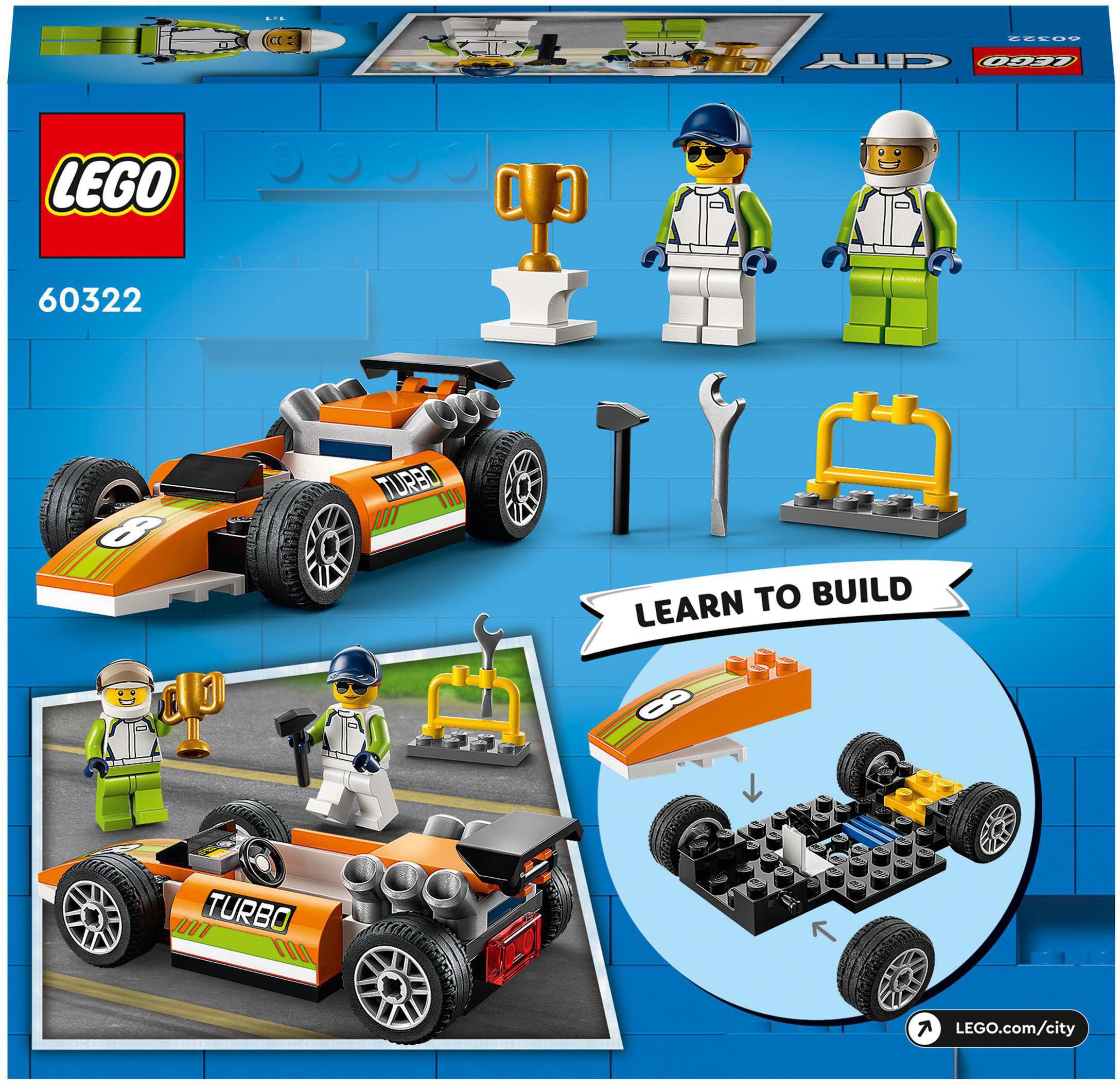 LEGO® Konstruktionsspielsteine »Rennauto (60322), LEGO® City«, (46 St.)
