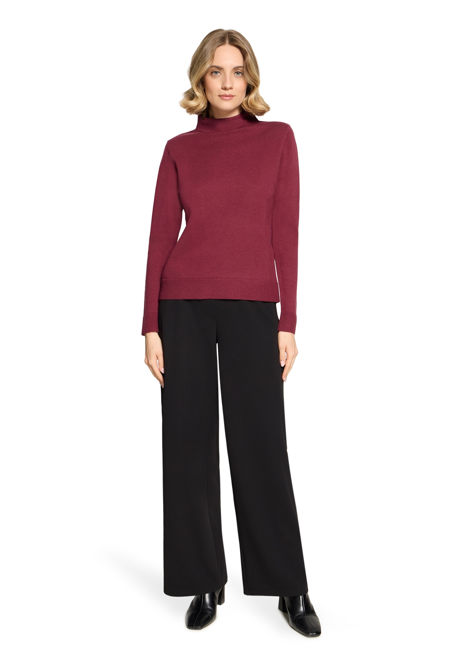 Betty Barclay Rundhalspullover »Basic-Strickpullover mit Stehkragen«