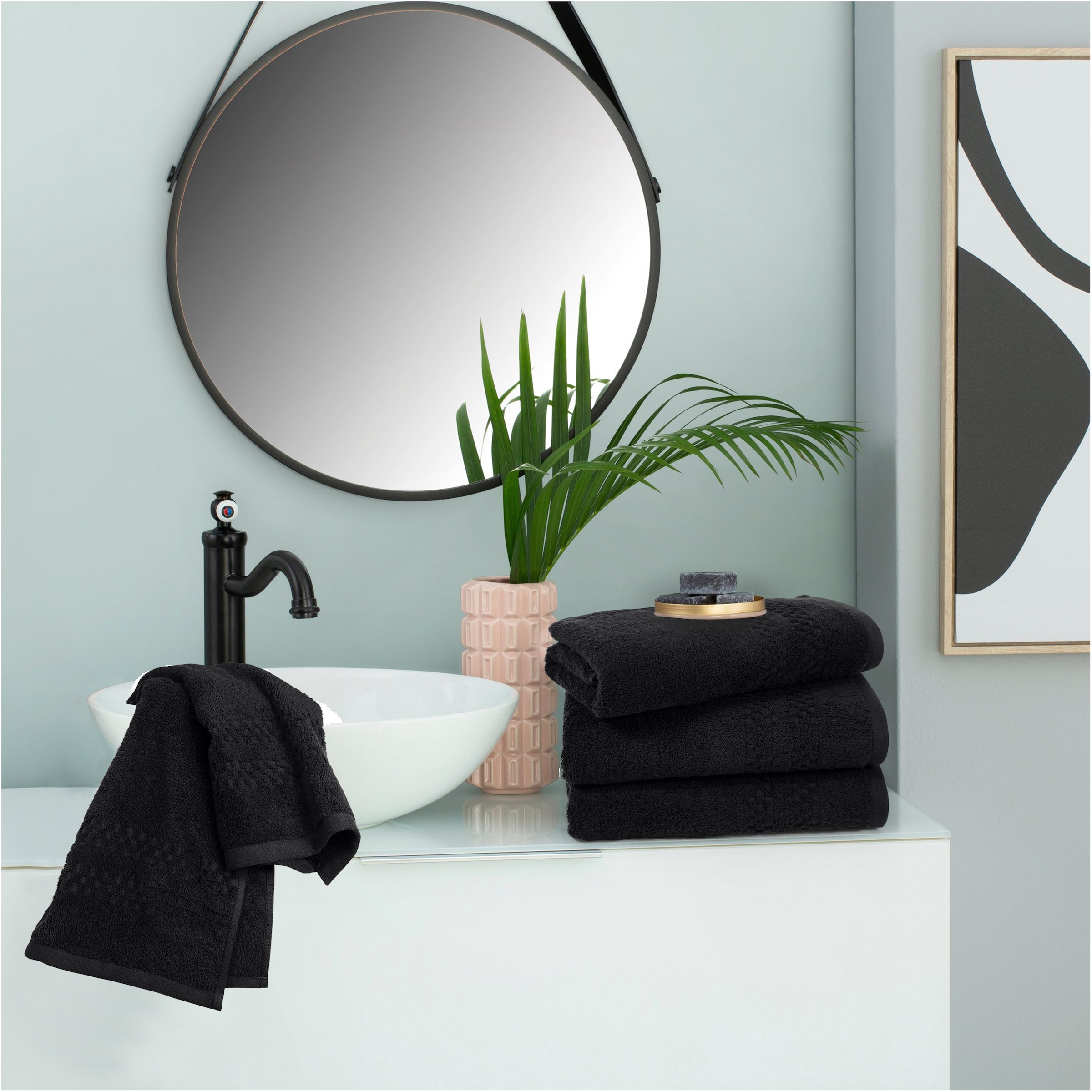 OTTO home Handtuch »Regona, Handtücher 50x100cm, flauschig und weich, 500gr/m²« Premium Handtücher mit Bordüre, Set, 100% Baumwolle, 5 Jahre Garantie