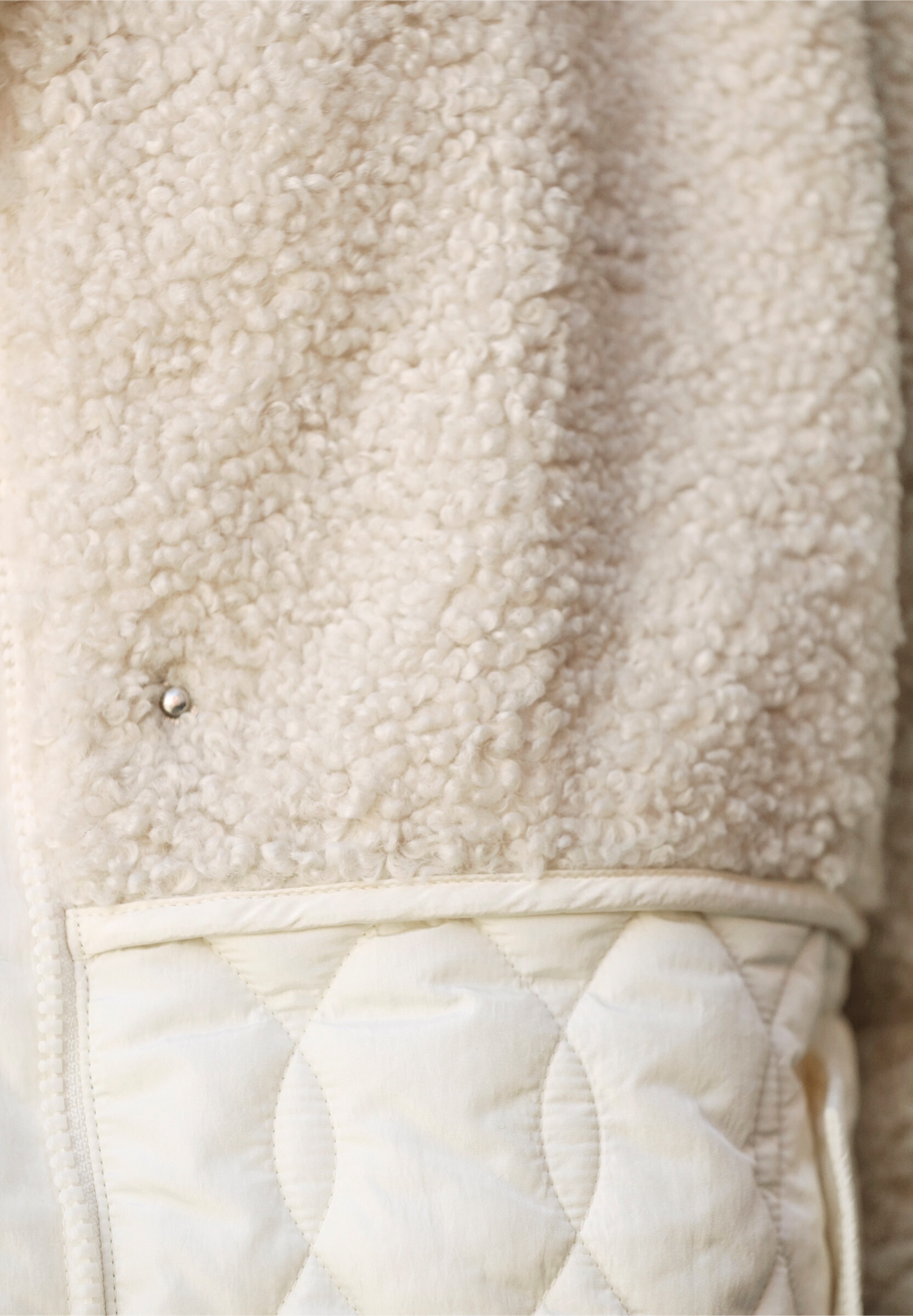 heine Steppjacke »Longjacke Longjacke Materialmix aus Teddy und Stepp« mit Kapuze