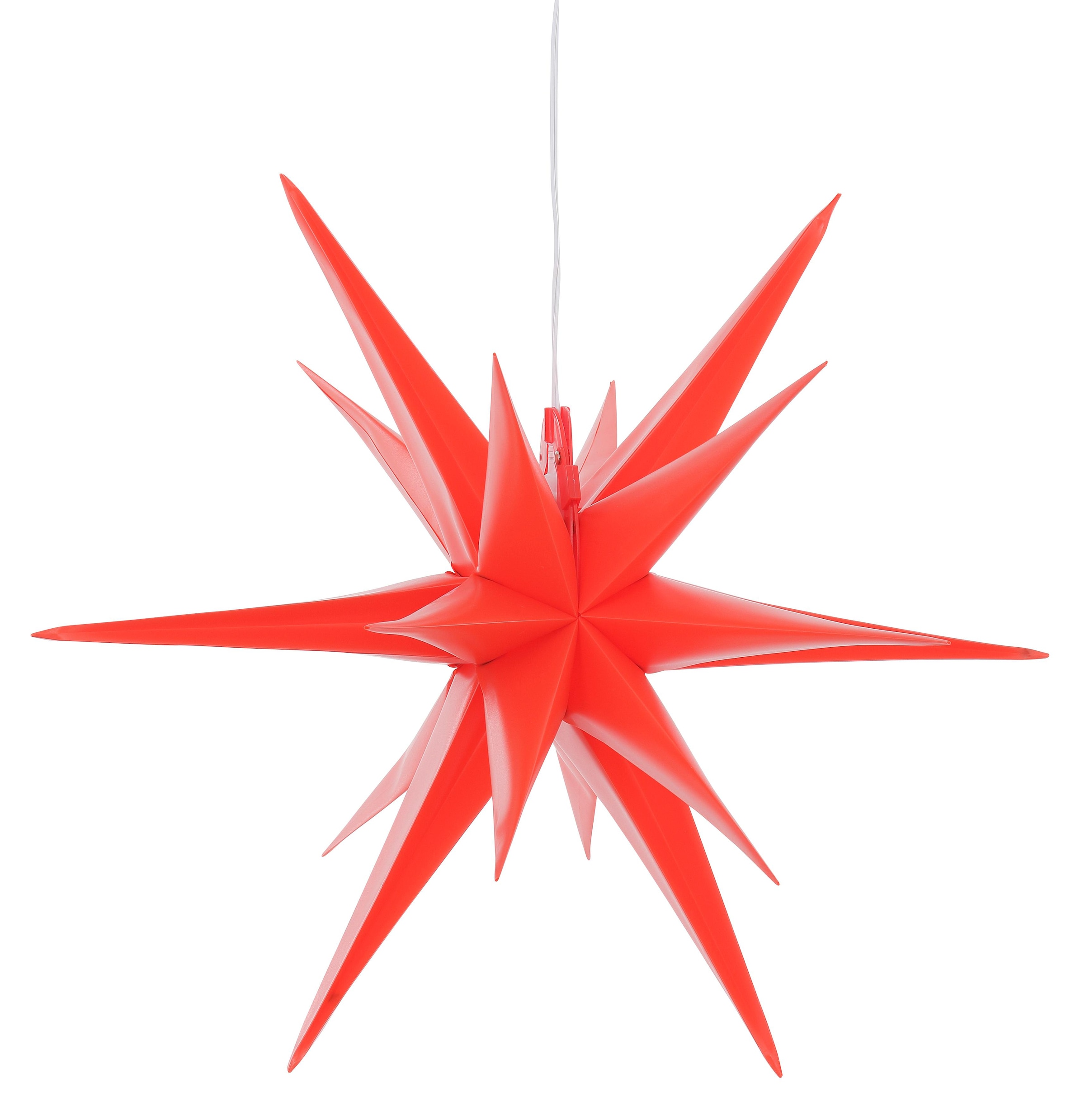 my home LED Stern »Weihnachtsstern, 3D-Optik«, Ø 57 cm, mit 6-Stunden-Timer, Weihnachtsdeko aussen