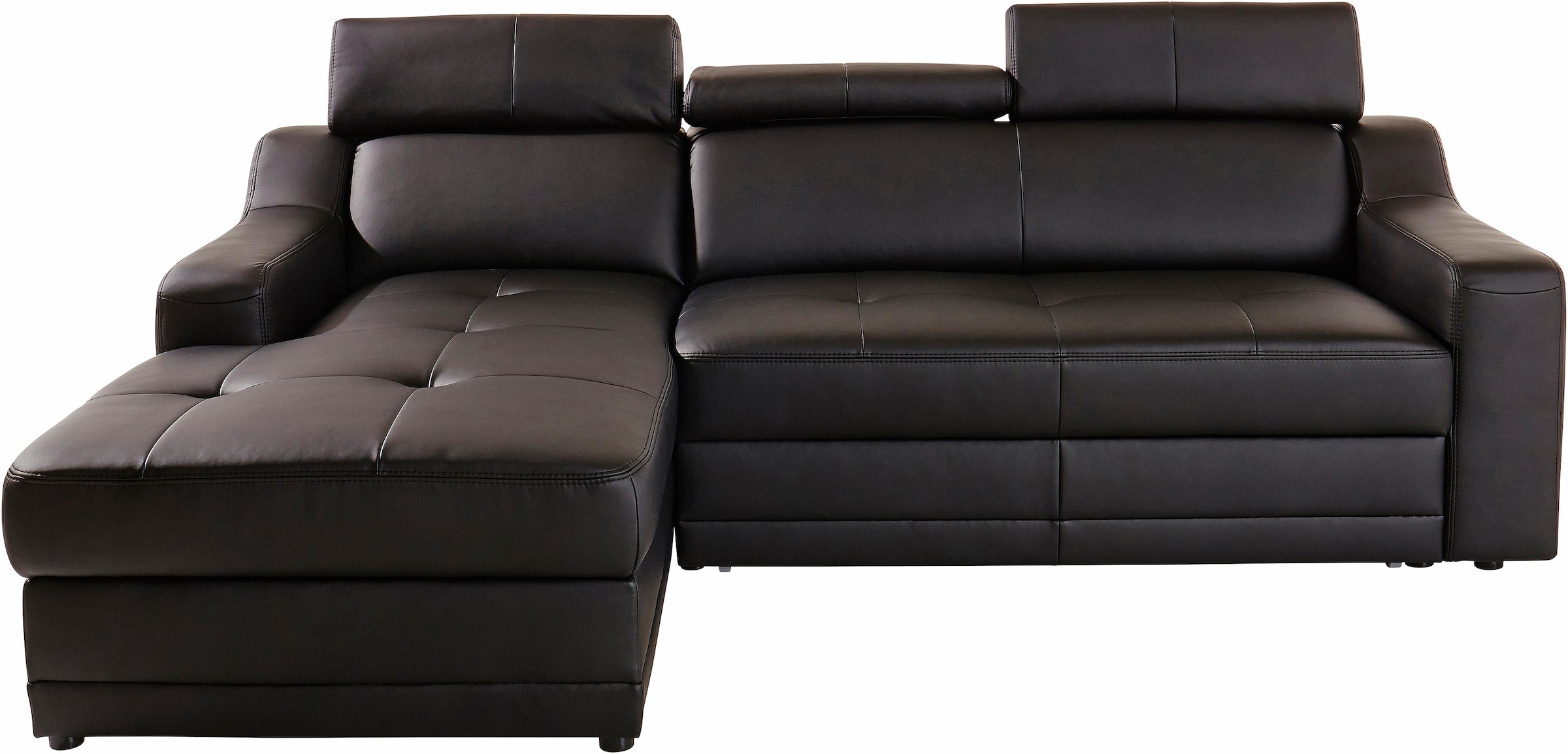 exxpo - sofa fashion Ecksofa »Lotos, bequem und funktionell, L-Form«, mit Kopf- bzw. Rückenverstellung, wahlweise mit Bettfunktion