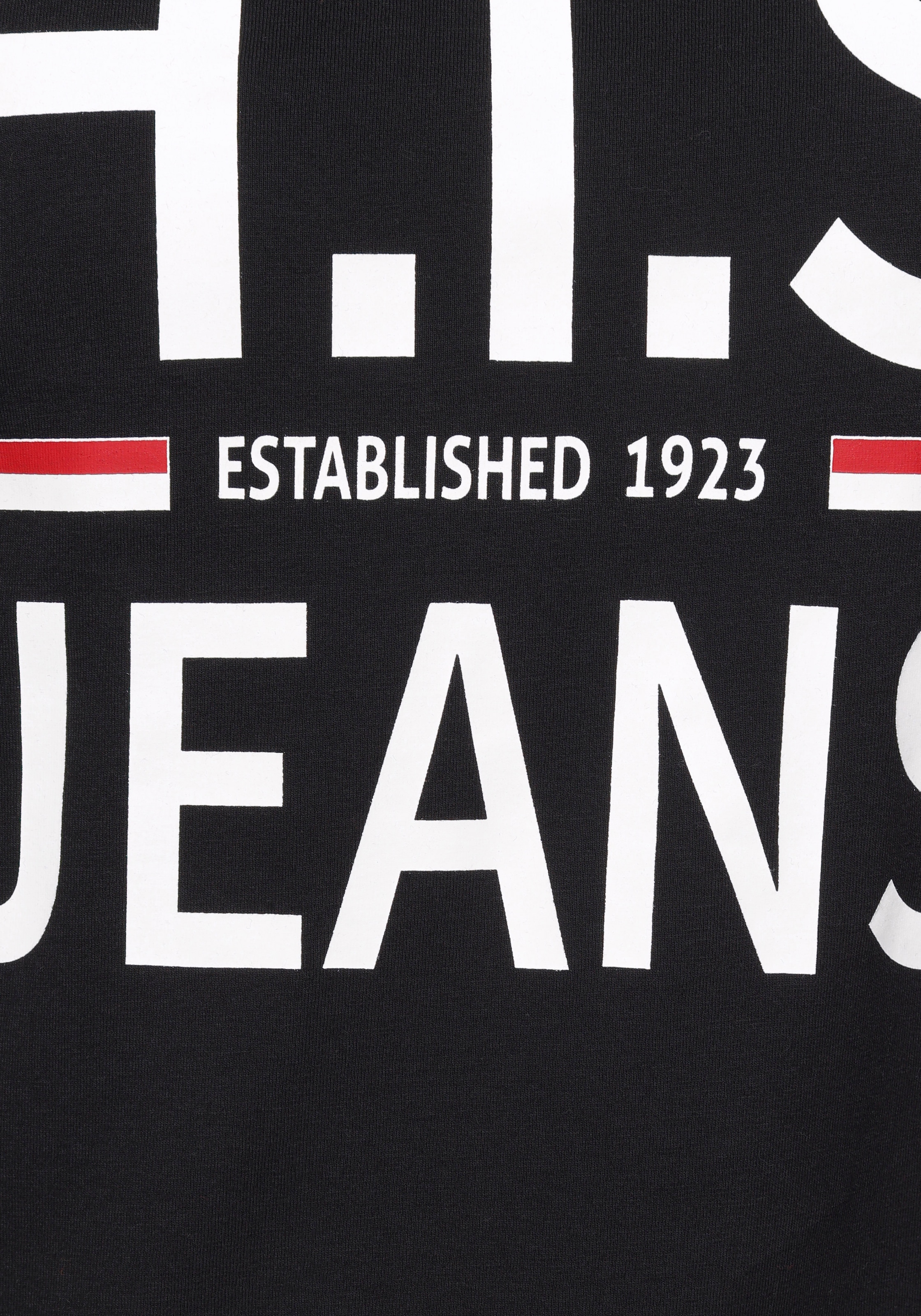 H.I.S Langarmshirt, Langarm, schmaler Basic-Schnitt, bedrucktes Design