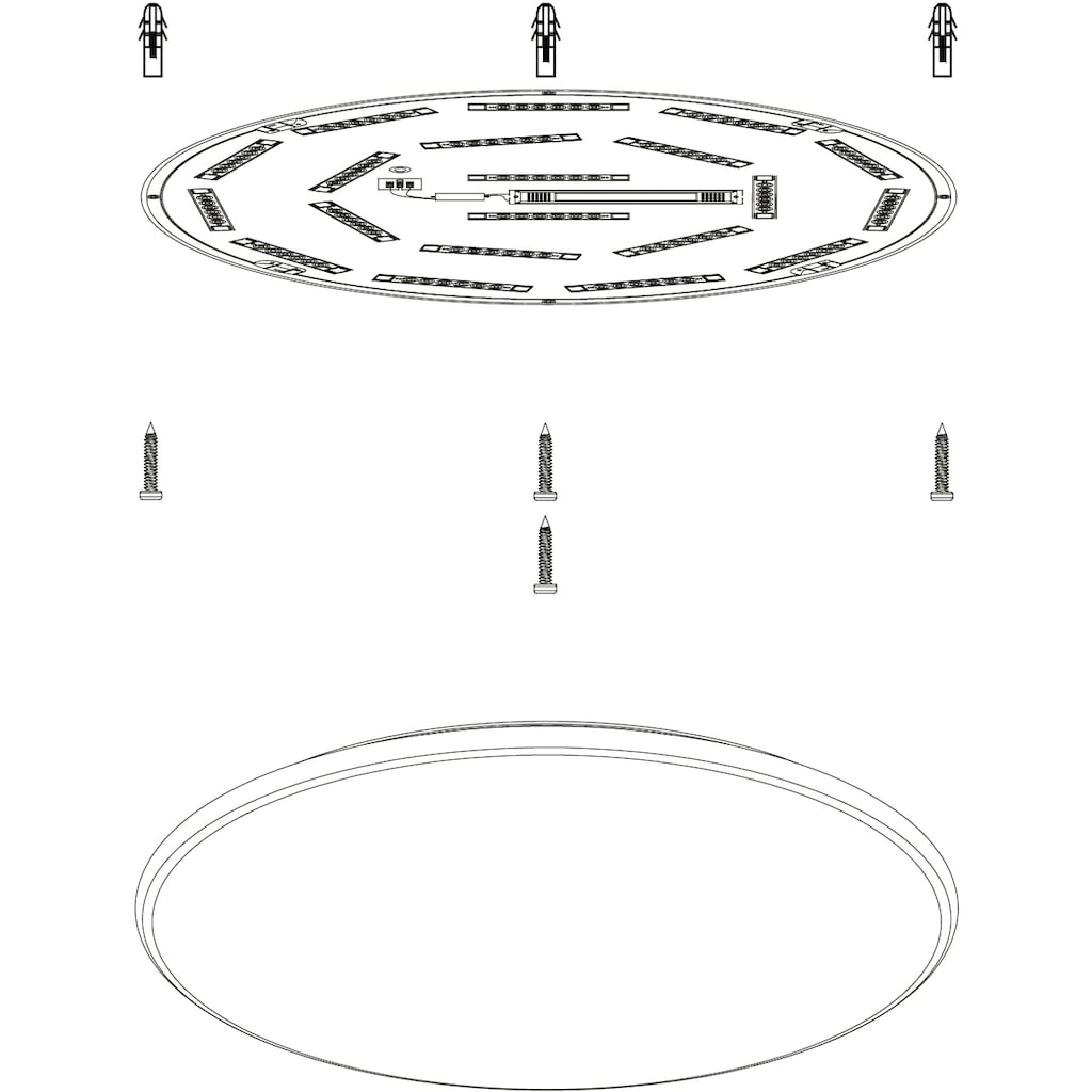 EGLO LED Deckenleuchte »GIRON-S«, 1 flammig-flammig