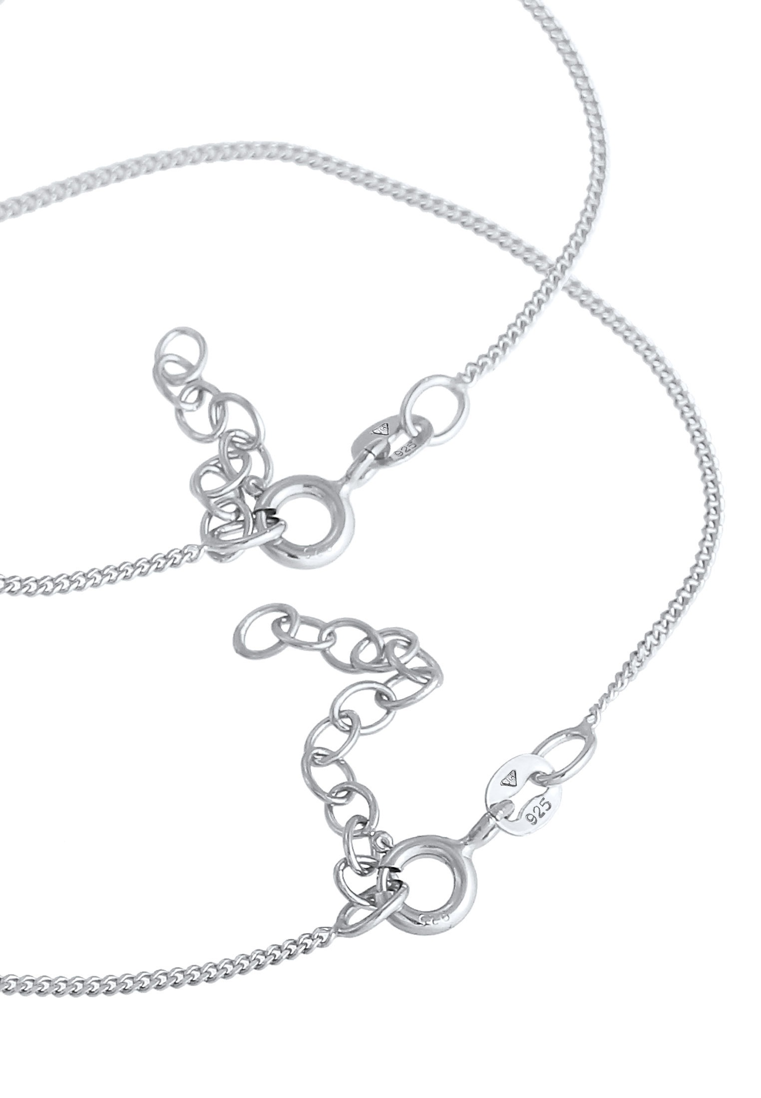 Elli Armketten Set »Armband Plättchen Herz Mutter Kind (2 tlg.) 925 Silber«