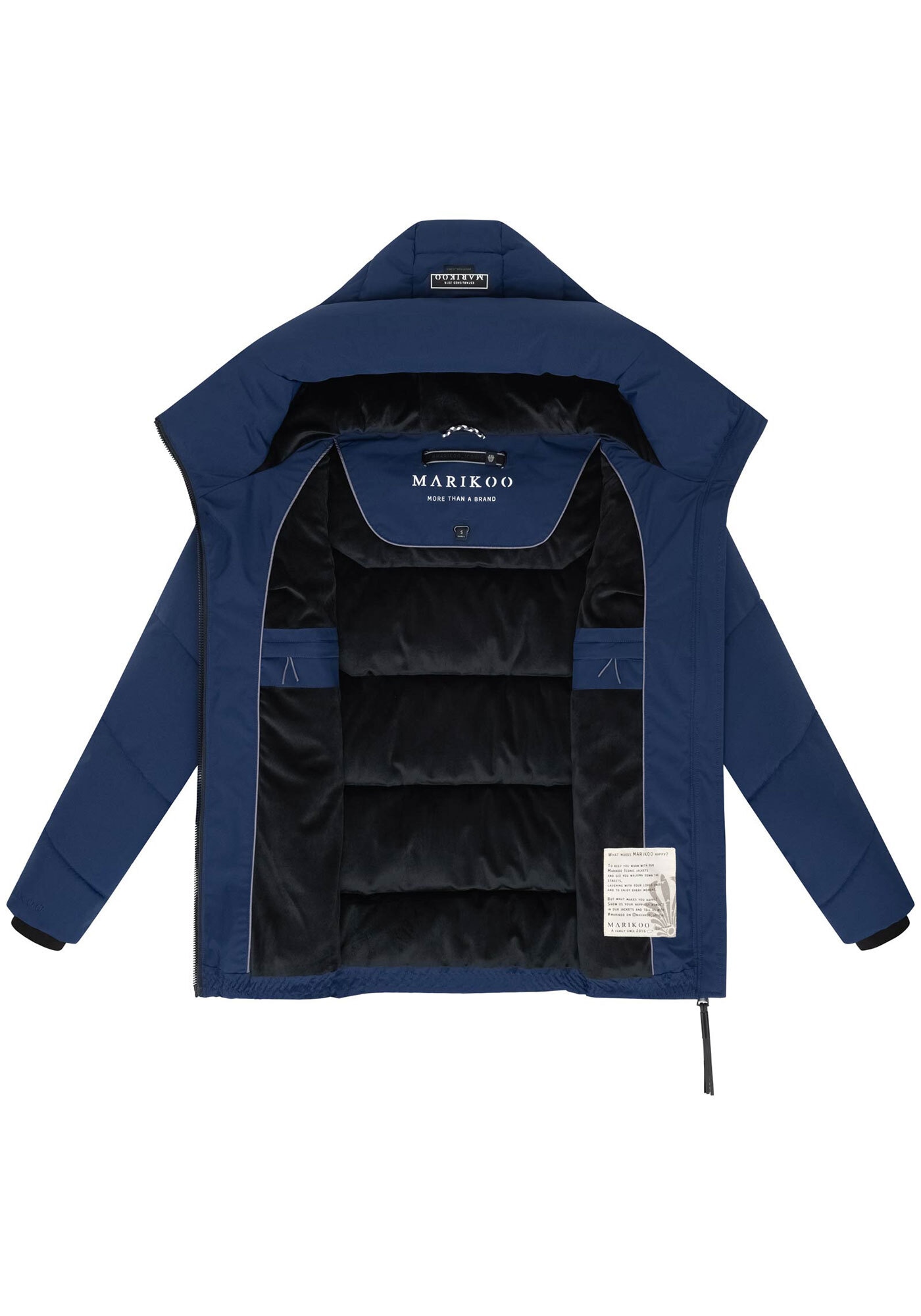 Marikoo Winterjacke »Marikoo Kuscheltatze Damen Winter Steppjacke N077«