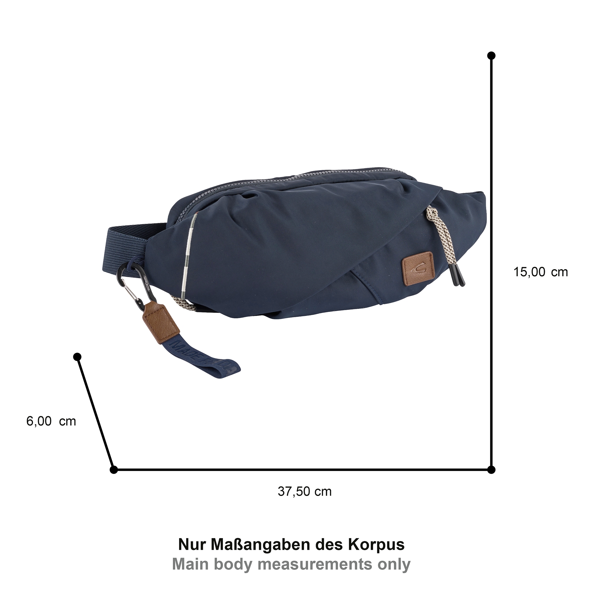 camel active Bauchtasche »Aurum« aus recyceltem Polyester in Nylonstruktur, leicht & mit feinen Details