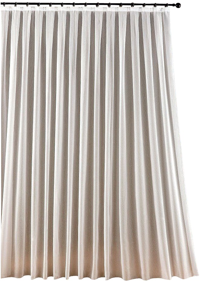 Weckbrodt Gardine »Webstore«, (1 St.), Webgardine, feste Falten, Uni, halbtransparent, nach Maß, Store