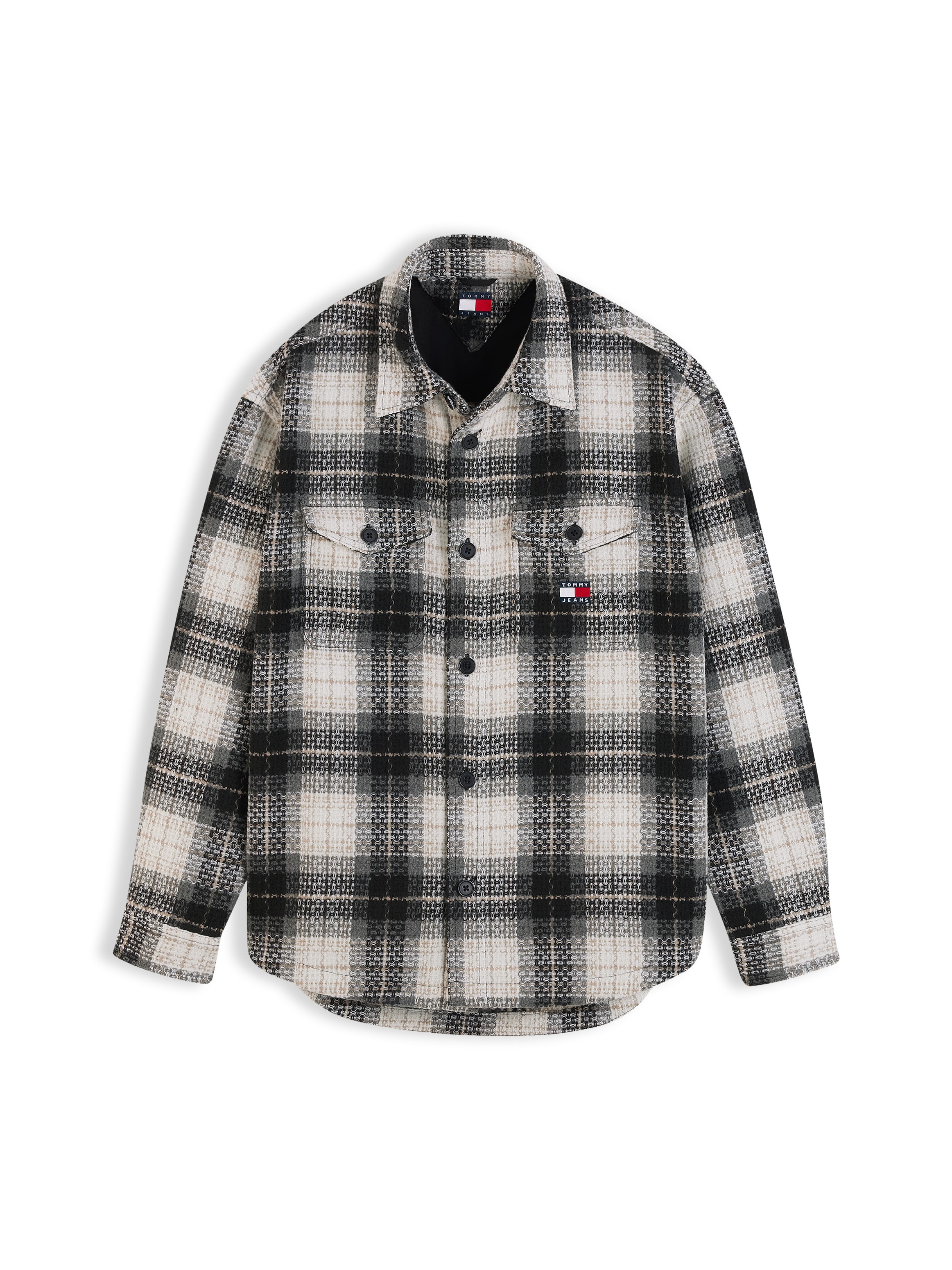 Tommy Jeans Hemdjacke »CHECK OVERSHIRT« ohne Kapuze Regular fit mit Karomuster