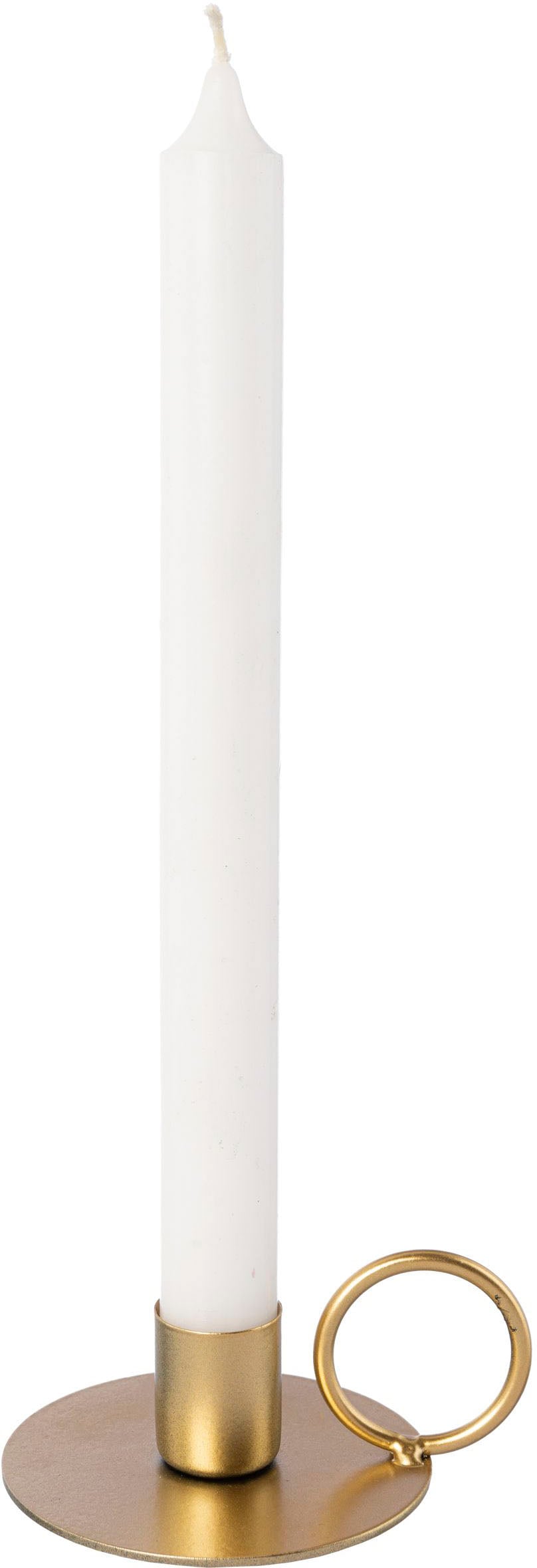 Leonique Kerzenhalter »Stabkerzenhalter Adaliz«, (Set, 4 St.), aus Metall,  mit dekorativem Henkel online bei OTTO