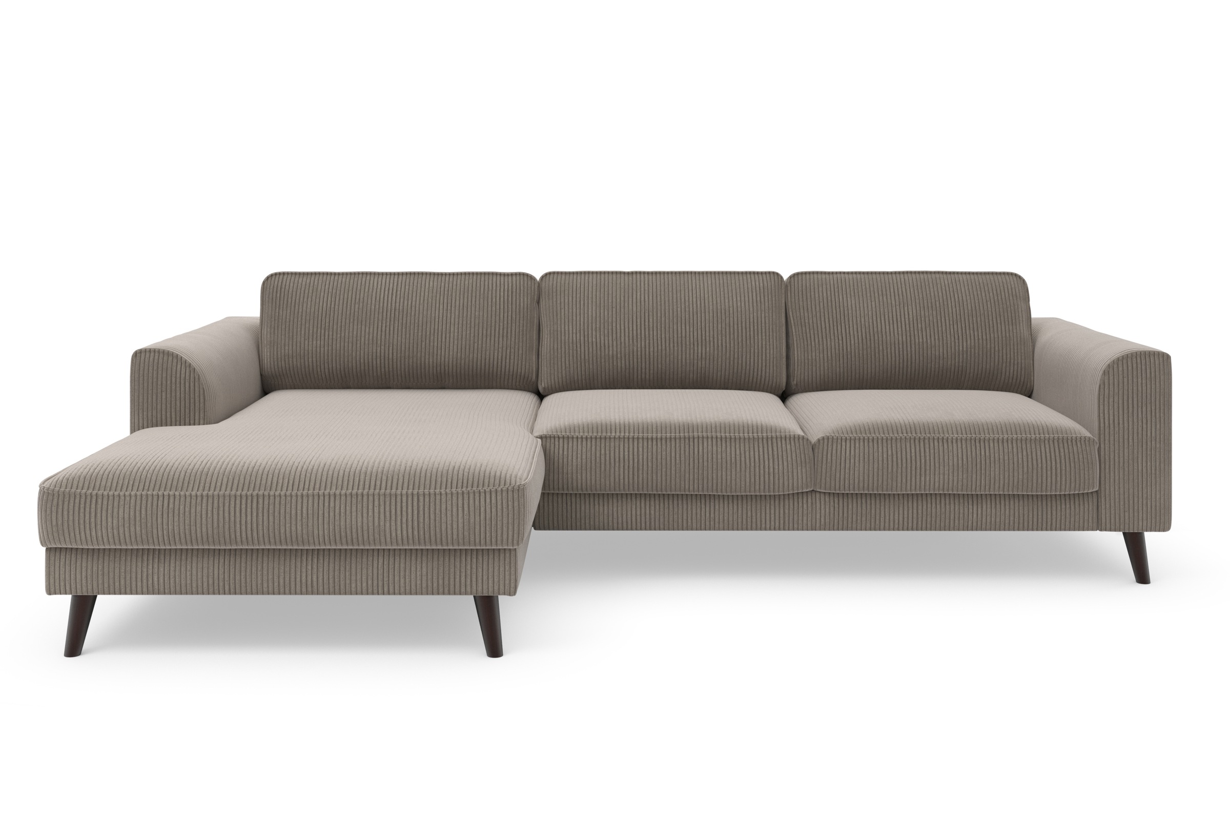 TRENDMANUFAKTUR Ecksofa »Lumber Jack, elegantes Designsofa, zeitlos modern, hoher Sitzkomfort«, wahlweise mit Bettfunktion u. Bettkasten, L-Form