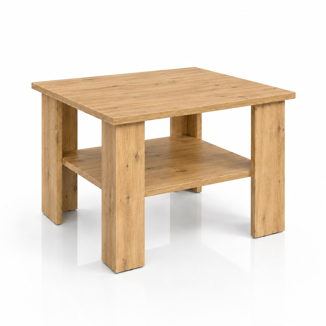 OTTO home Couchtisch »CT 2 Wohnzimmertisch, Sofatisch, Beistelltisch, Kaffeetisch« Mit Ablage, quadratisch/rechteckig, weiß Hochglanz oder Artisan-Dekor
