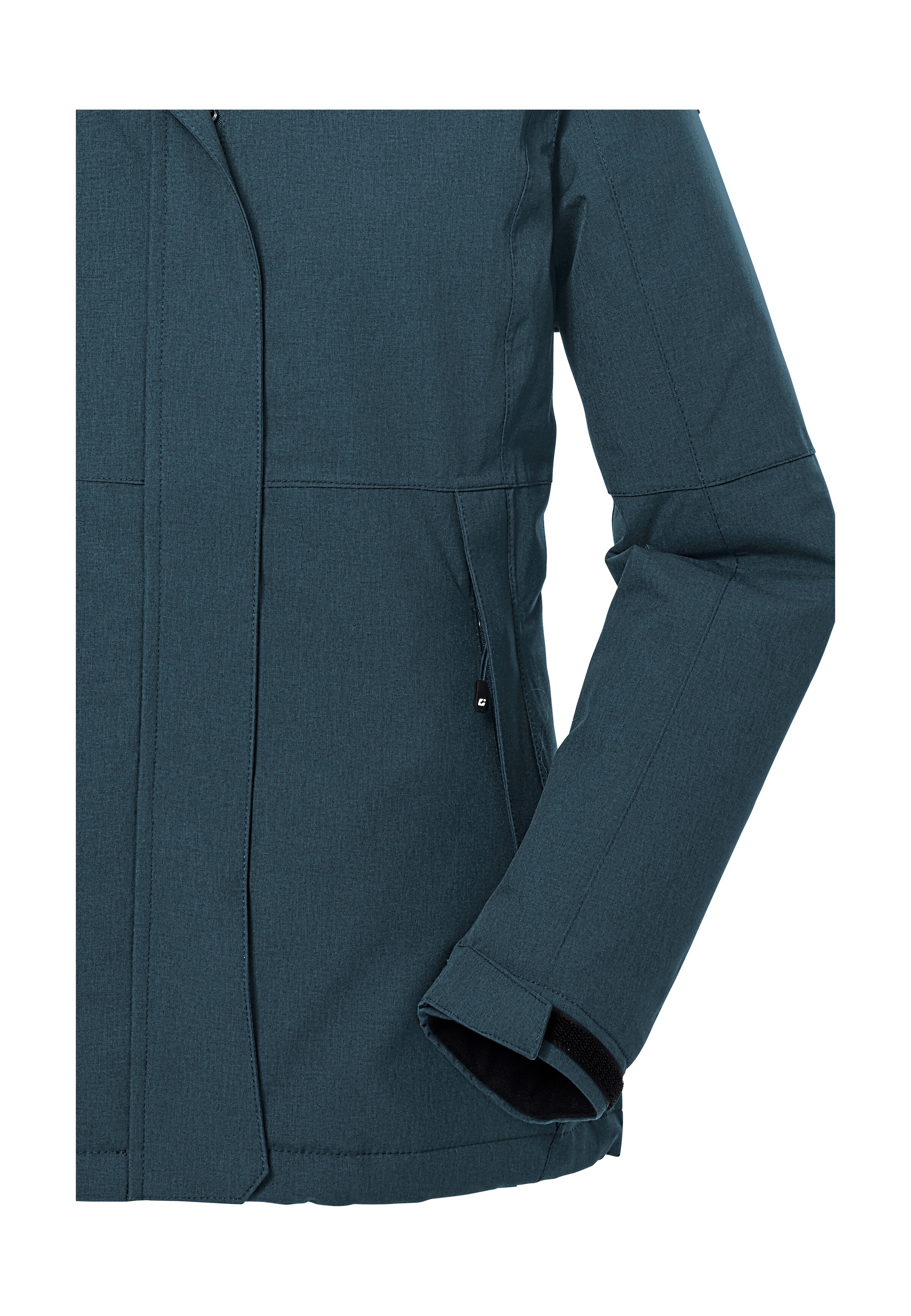 Killtec Outdoorjacke »KOW 37 WMN JCKT«, Wasserdichte Damenjacke mit abnehmbarer Kapuze und verstellbaren Bündchen