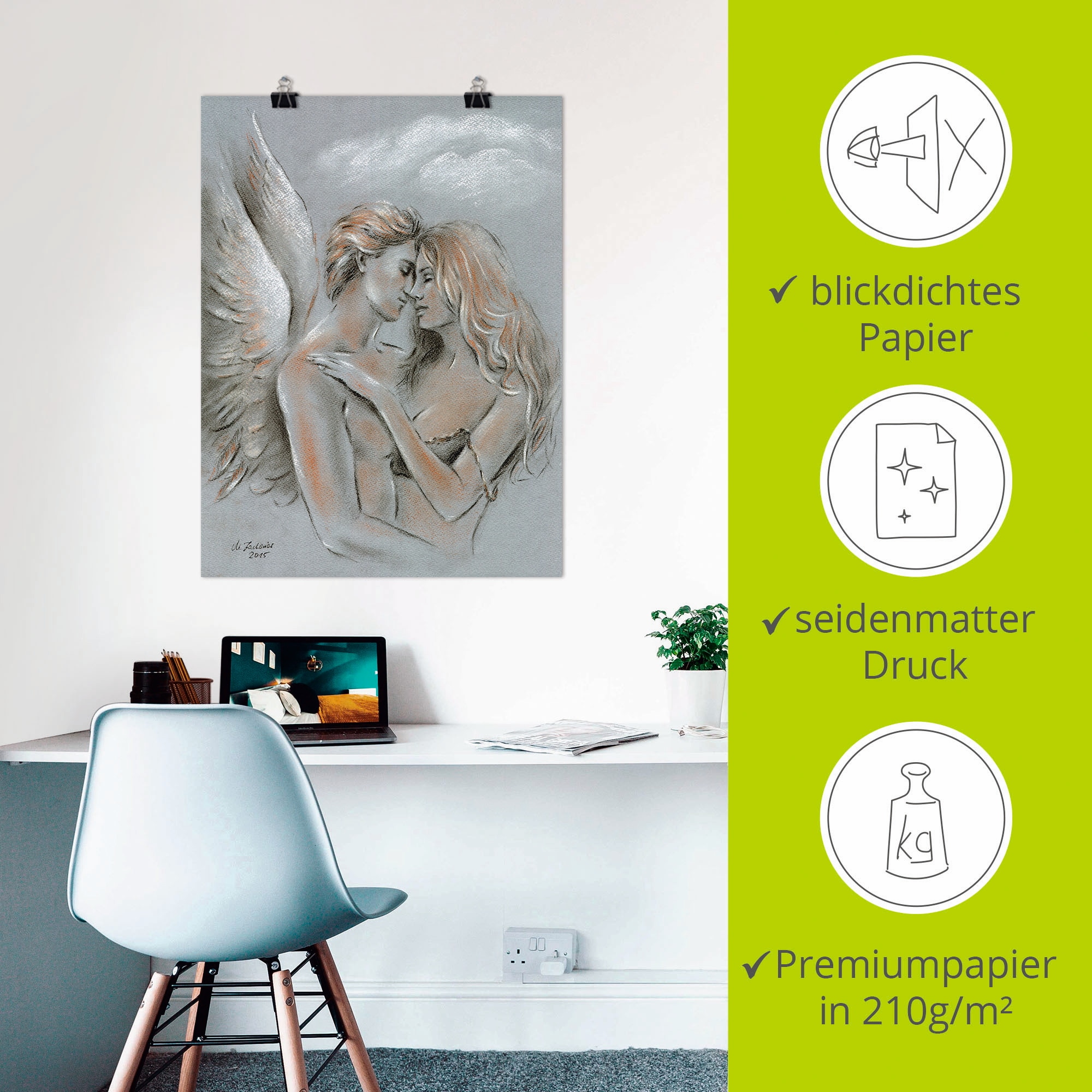 Artland Wandbild »Engel auf Erden«, klassische Fantasie, (1 St.), als Leinwandbild, Poster in verschied. Größen