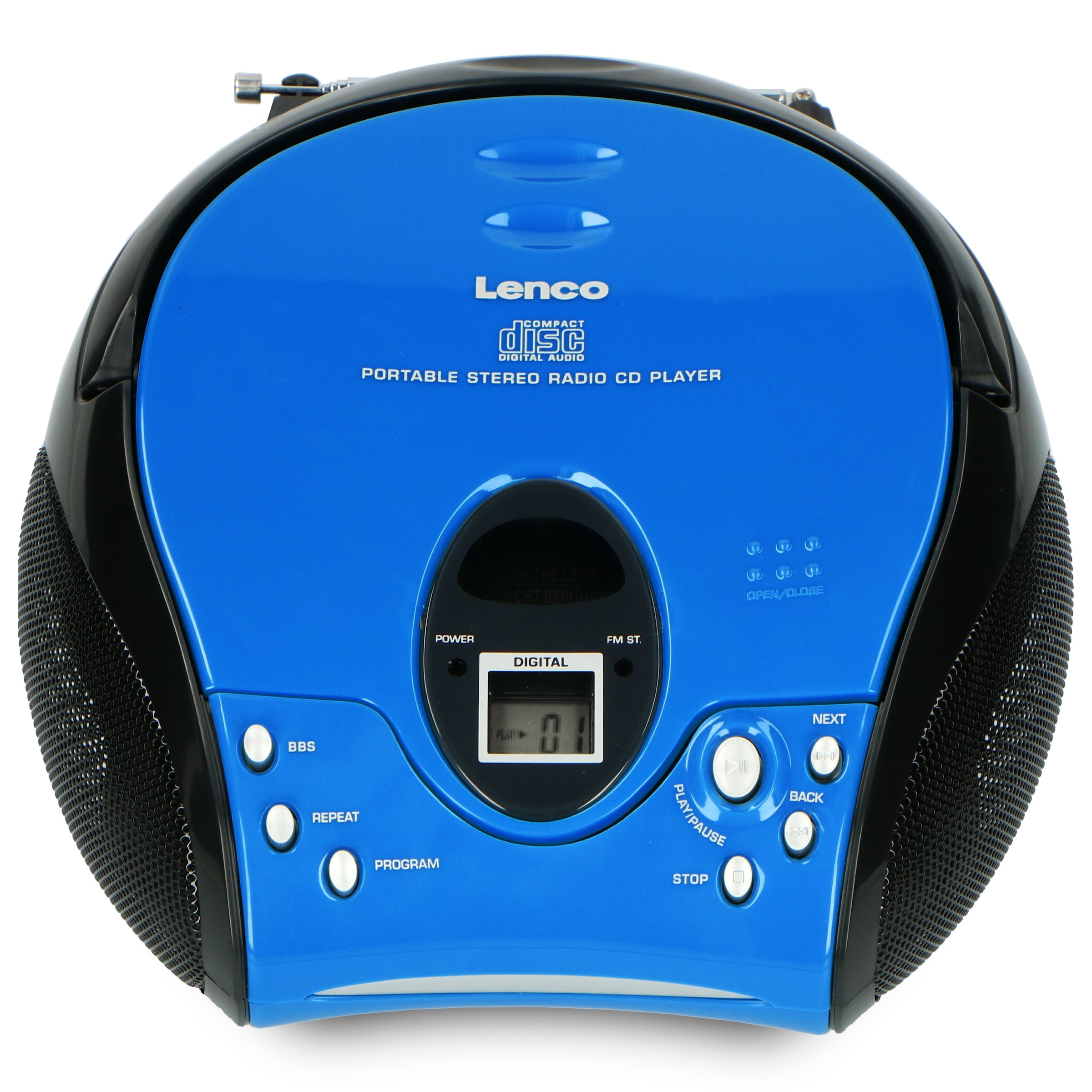 Lenco Boombox »SCD-24«, (FM-Tuner 2 W), batteriebetrieb möglich