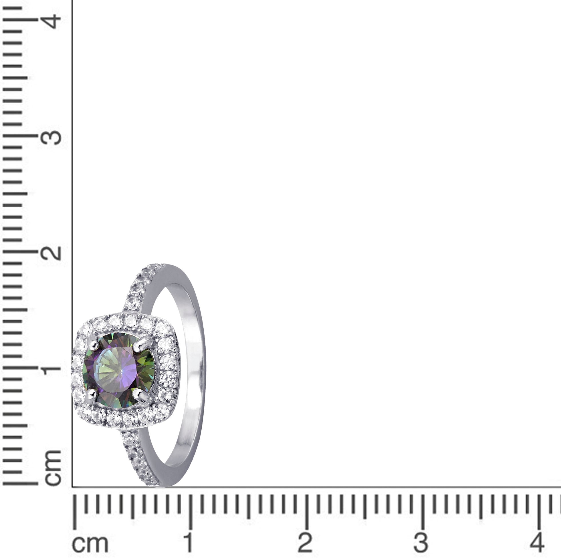 Firetti Fingerring »Schmuck Geschenk Silber 925 Damenring Ring Kissenform«, mit Zirkonia (synth.)
