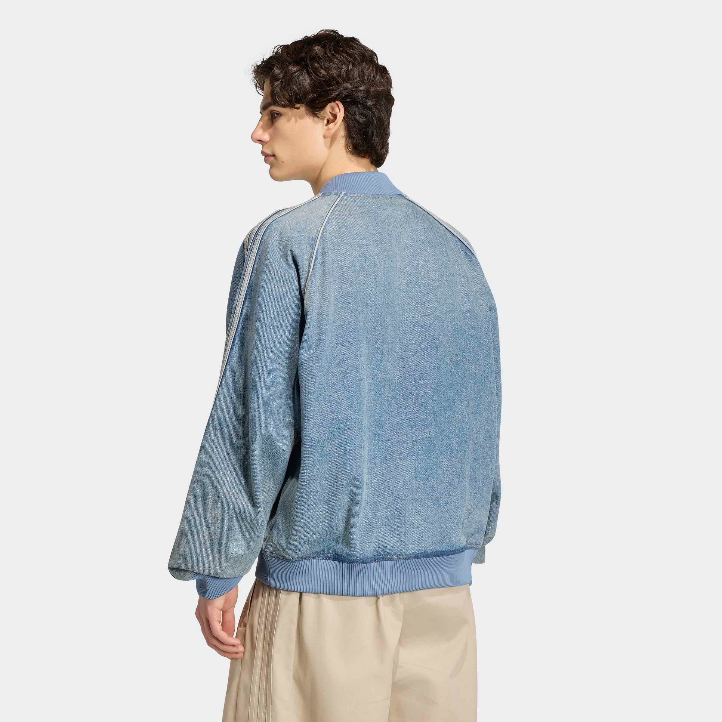 adidas Originals Trainingsjacke »SST ADICOLOR DENIM ORIGINALS« mit Reißverschluss, für Erwachsene, aus Baumwolle